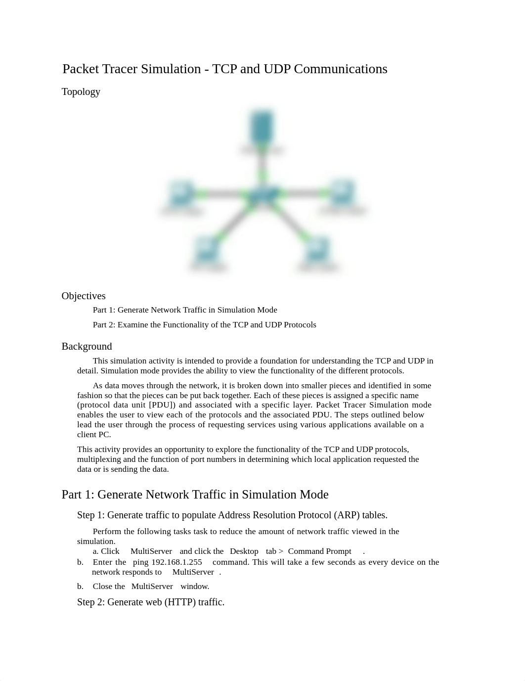 9.3.1.2 Packet Tracer Simulation - Exploration of TCP and UDP Communication.docx_d82t7eanzfc_page1