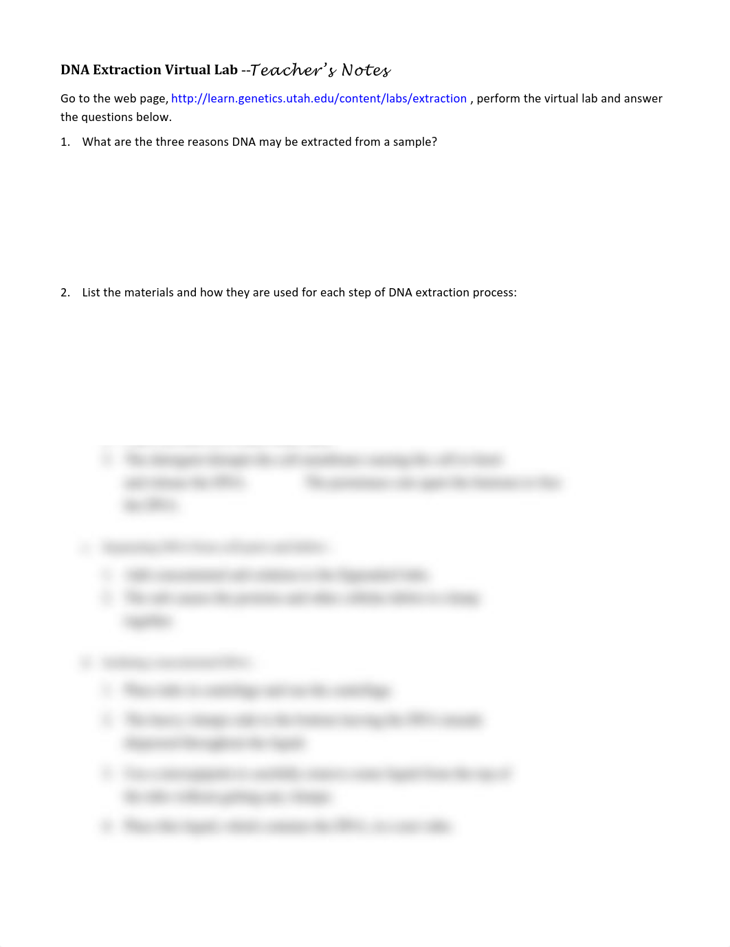 DNA Extraction Virtual Lab Teachers Notes.pdf_d82xrisq15y_page1