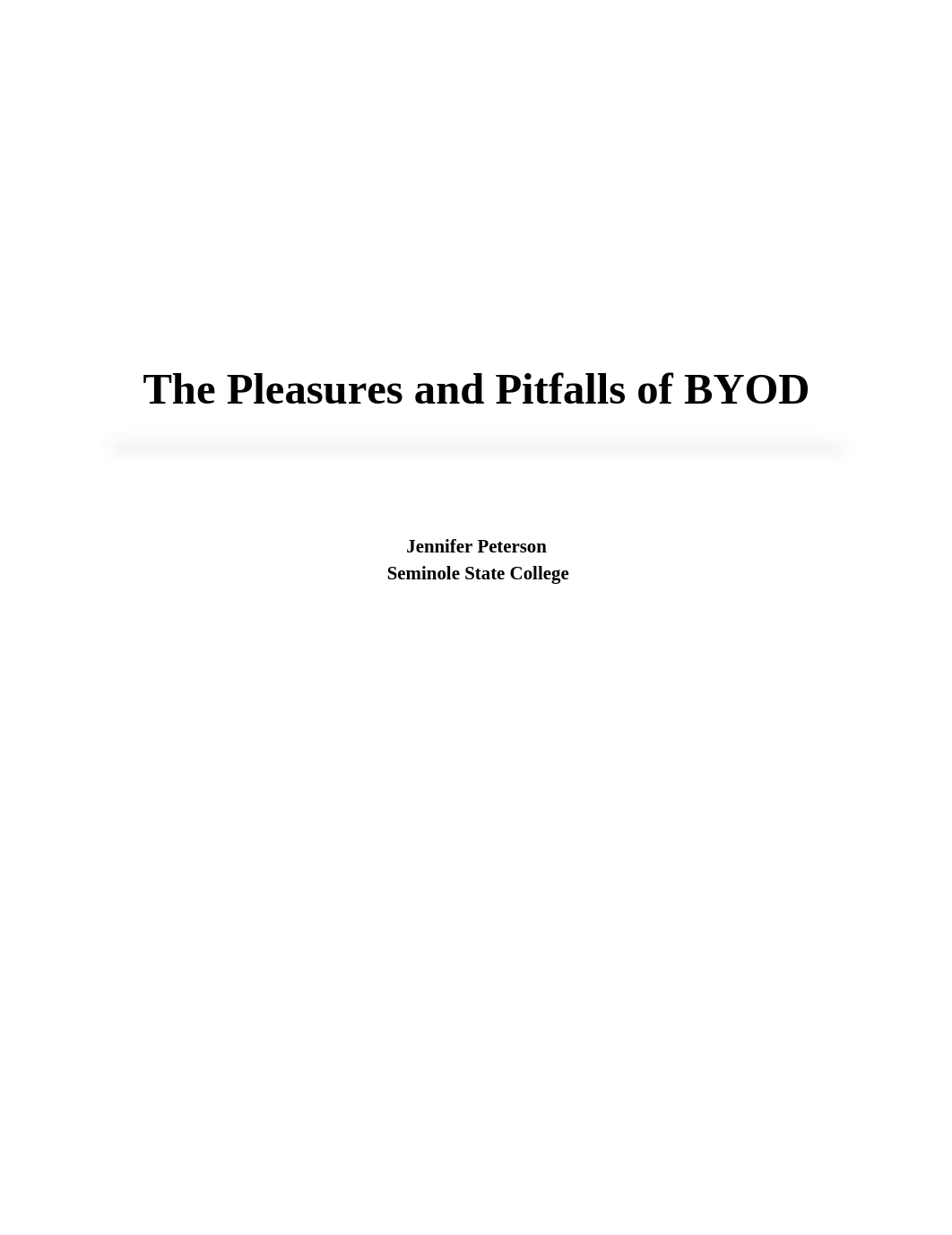 Case Study 3 The Pleasures and Pitfalls of BYOD_d83234iwtle_page1