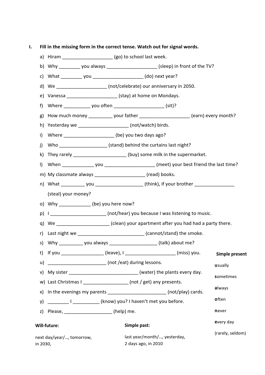 2 MIXED TENSES Worksheet.pdf_d83b83ehlbu_page1