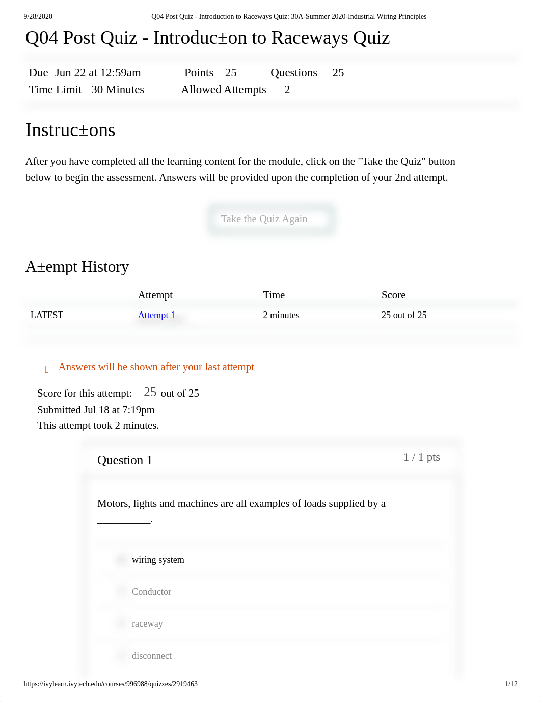 Q04 Post Quiz1 - Introduction to Raceways Quiz_ 30A-Summer 2020-Industrial Wiring Principles.pdf_d83cafe4pw5_page1