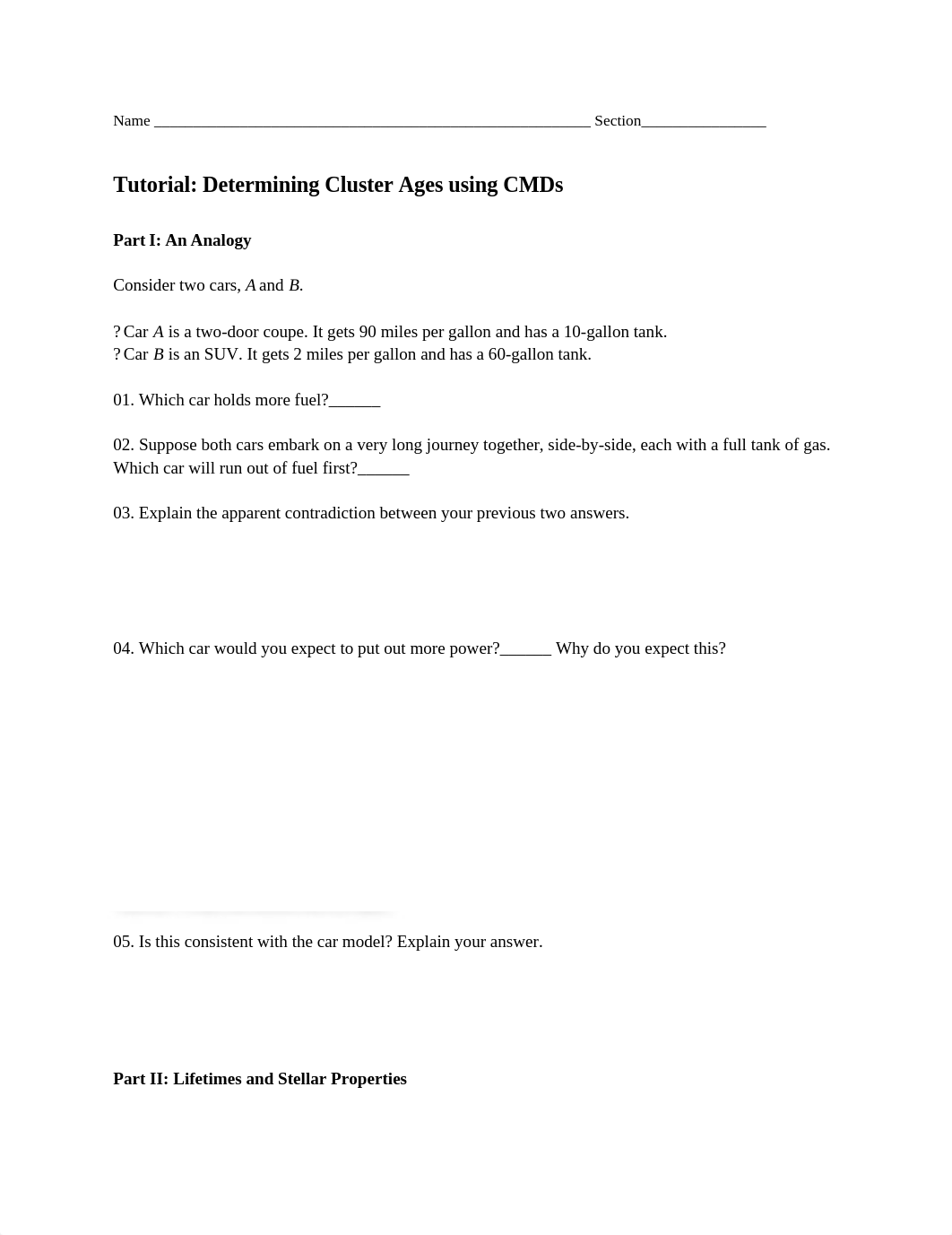 Determining Cluster Ages using CMDs Answer Sheet.rtf_d83jxrfzfqf_page1