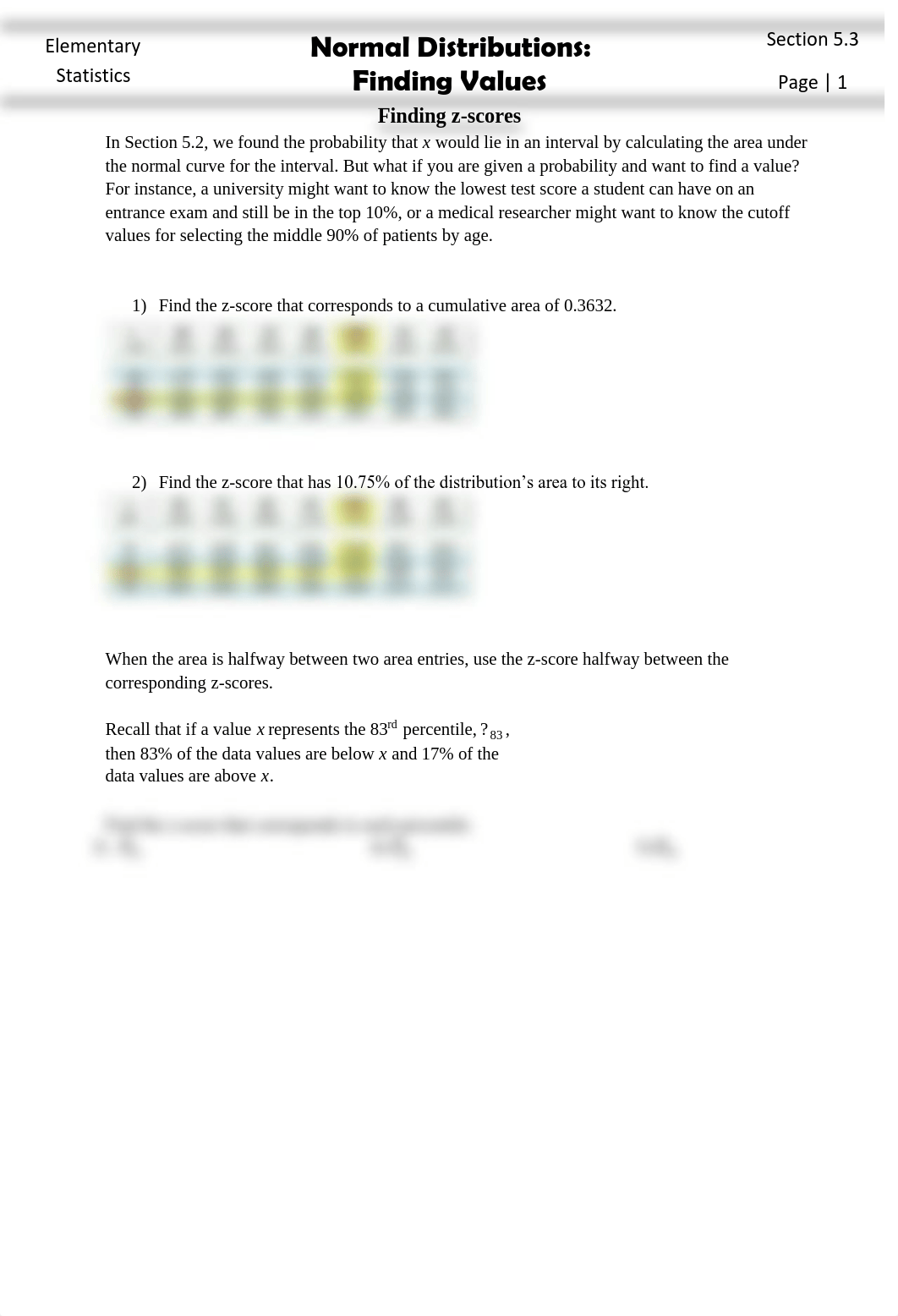 Section 5.3 Normal Distributions - Finding Values (1).pdf_d83kglcjehs_page1