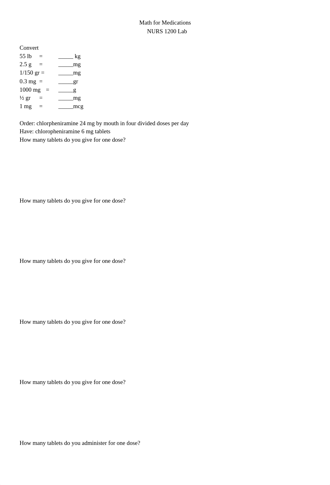 Math for Medications Pre Practice(2).doc_d8415z0uo6m_page1