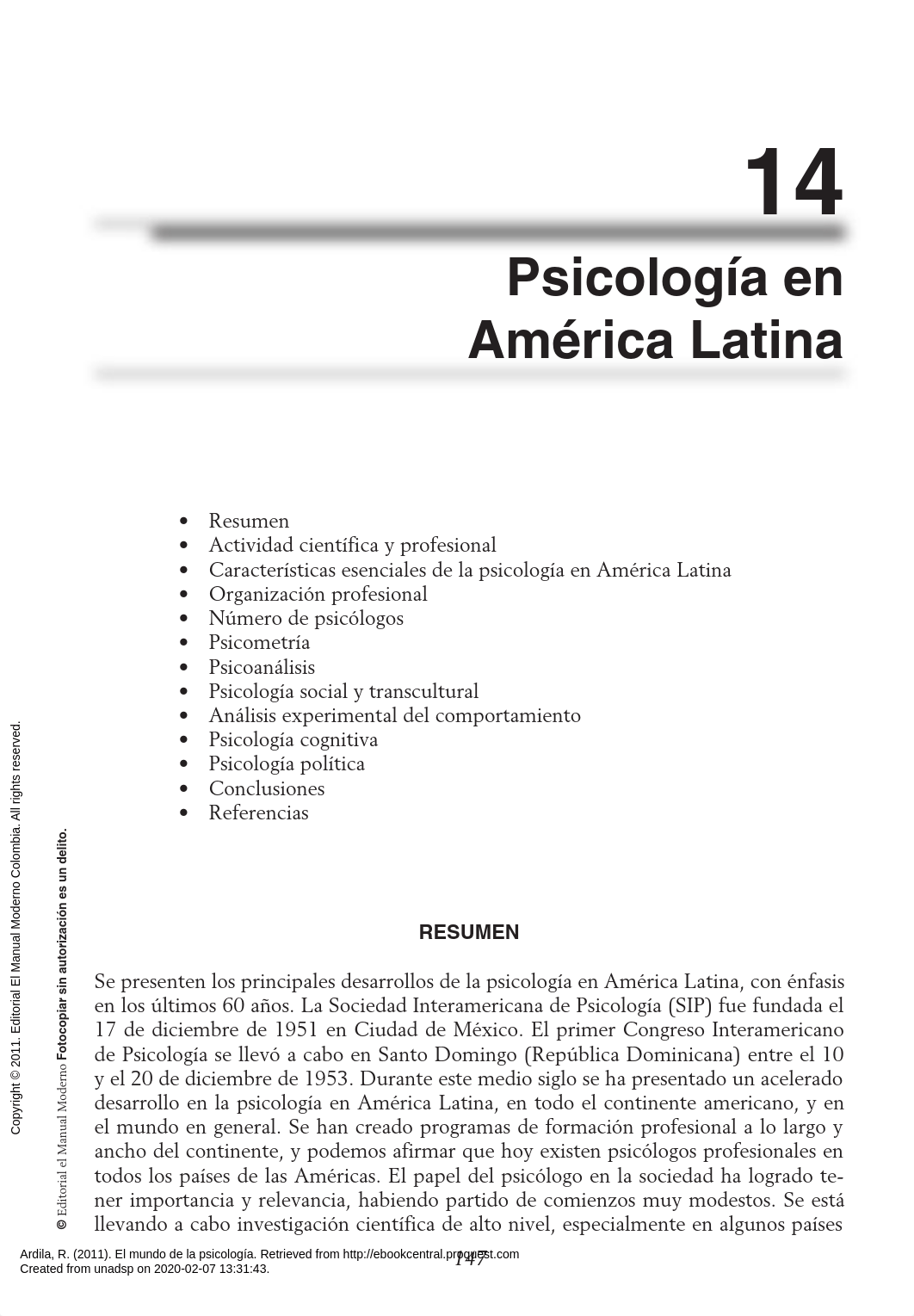 Ardila, R. (2013). El mundo de la psicología. (pp. 147- 157).pdf_d849439imh1_page1