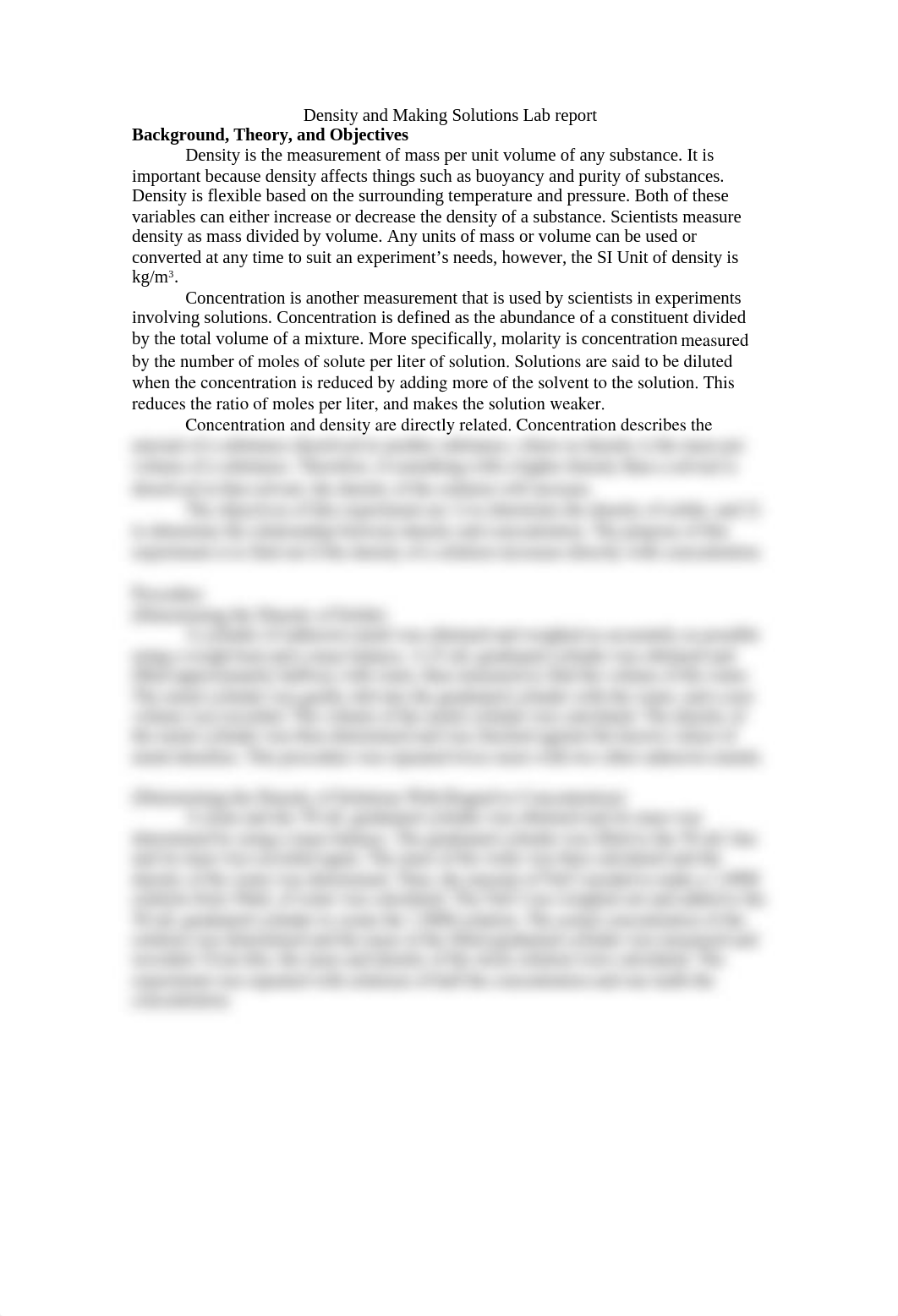 Density and Making Solutions Lab Report_d84p7oj4bgo_page1