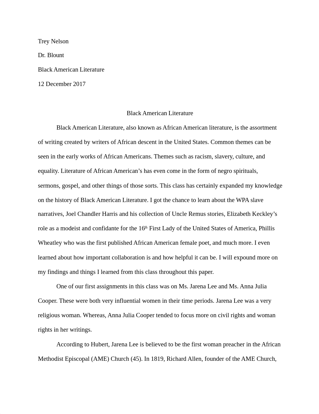 Black American Literature Final Research Essay.docx_d8508teg6um_page1