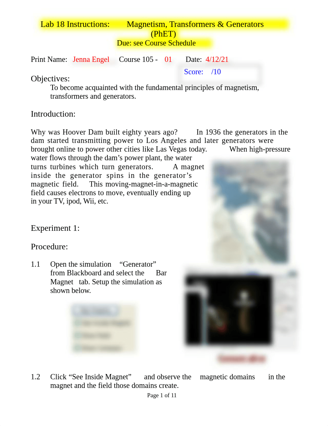 Magnetism, Trsnaformers, and Generators Lab.docx_d85912zifls_page1