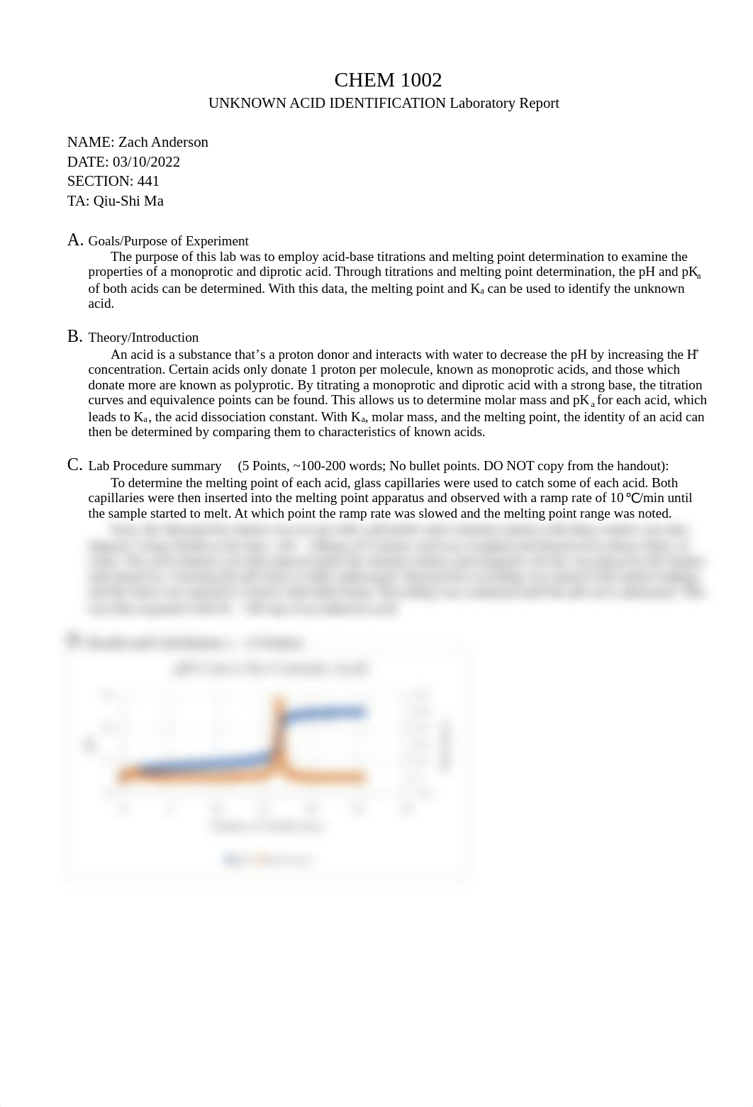 Unknown acid  - LAB REPORT template.pdf_d859fxgksos_page1