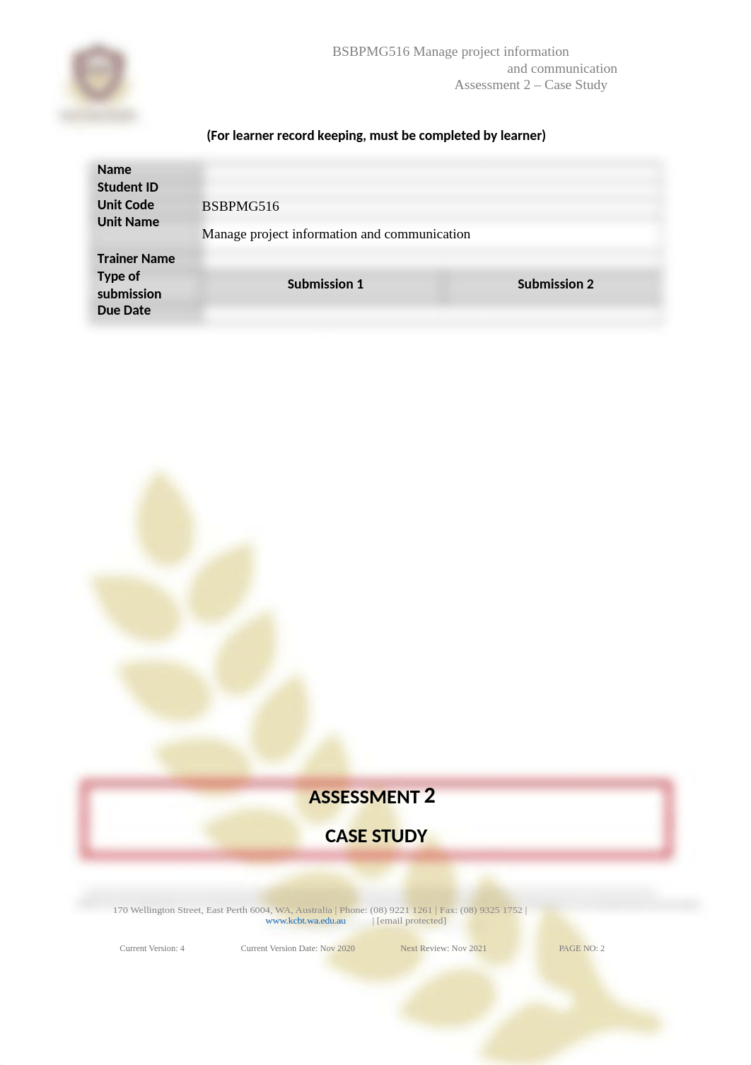 BSBPMG516 - Assessment 2  - V4  Nov 2020 _Rajni Edit.docx_d860vfma0yk_page2