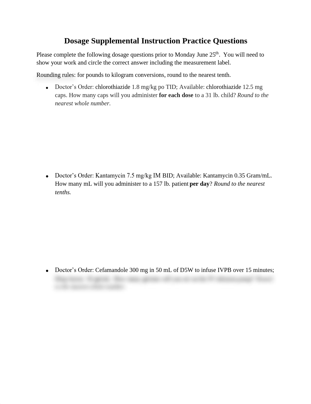 Dosage SI #2 Practice Questions.pdf_d865o42gnn1_page1