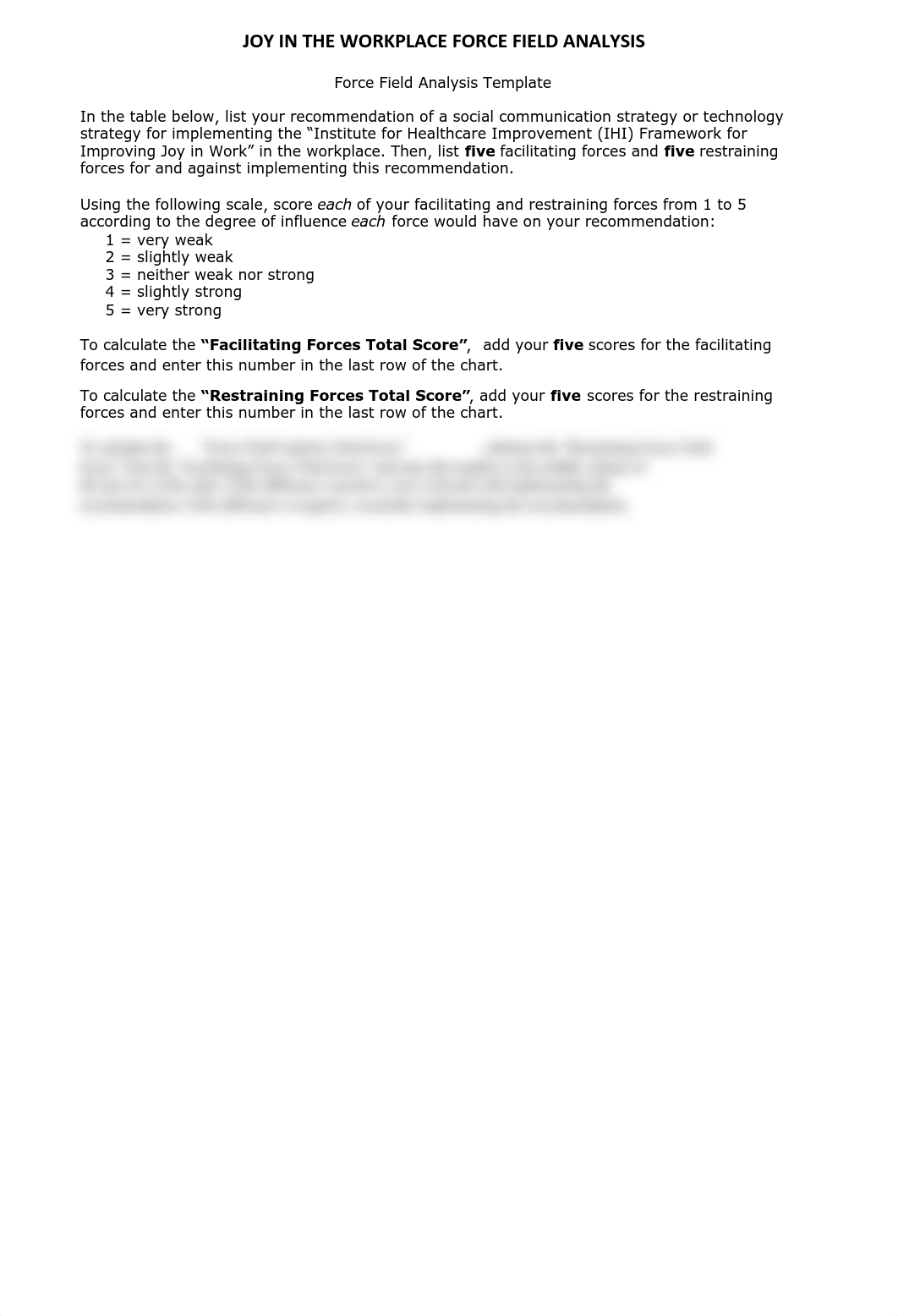 JOY IN THE WORKPLACE FORCE FIELD ANALYSIS.pdf_d86mpq8oku5_page1