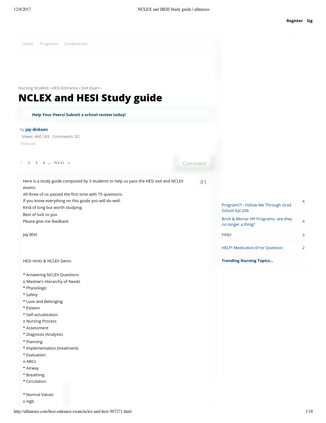 NCLEX and HESI Study guide .pdf_d8709tzouzh_page1