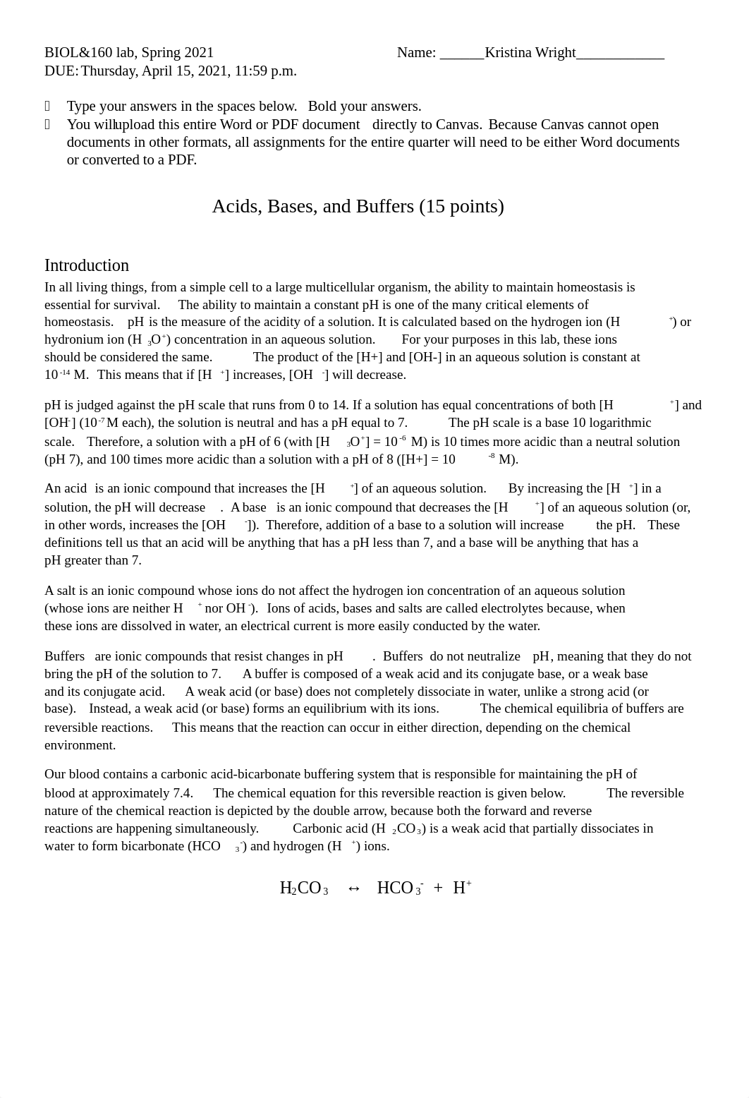 BIOL&160 Spring 2021 Acids Bases and Buffers due April 15 (1).docx_d870r4m5q8p_page1