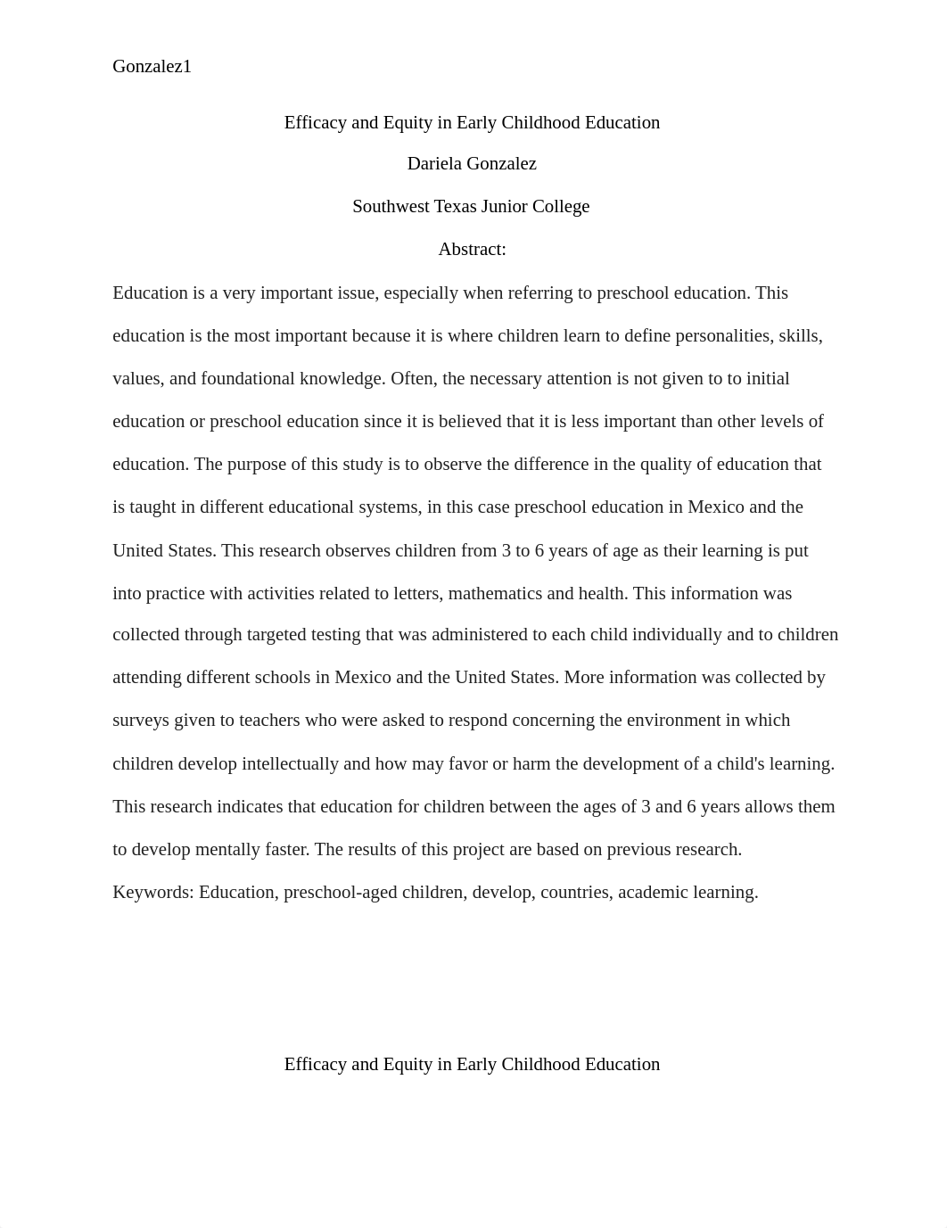 Efficacy and Equity in Early Childhood Education.docx_d874kvc701p_page1