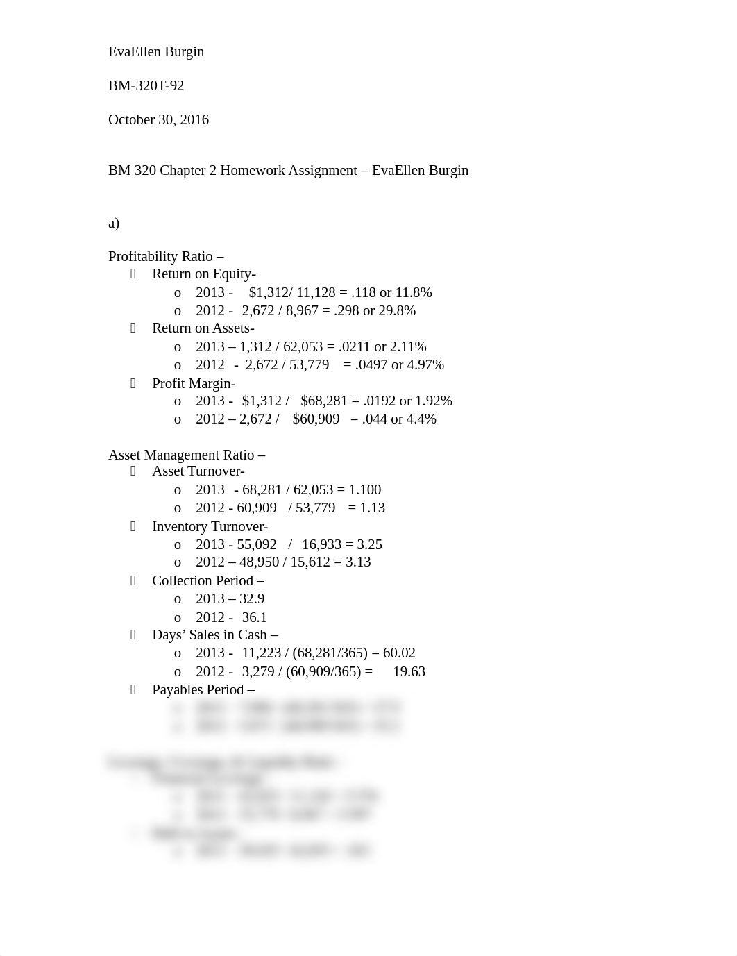 BM 320 Chapter 2 Homework Assignment - EvaEllen Burgin_d87rw25zda4_page1