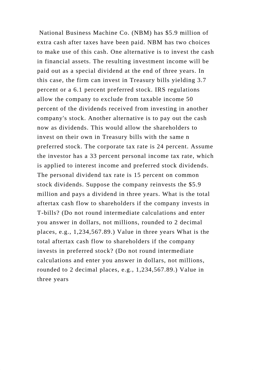 National Business Machine Co. (NBM) has $5.9 million of extra cash af.docx_d88aqagph7h_page2