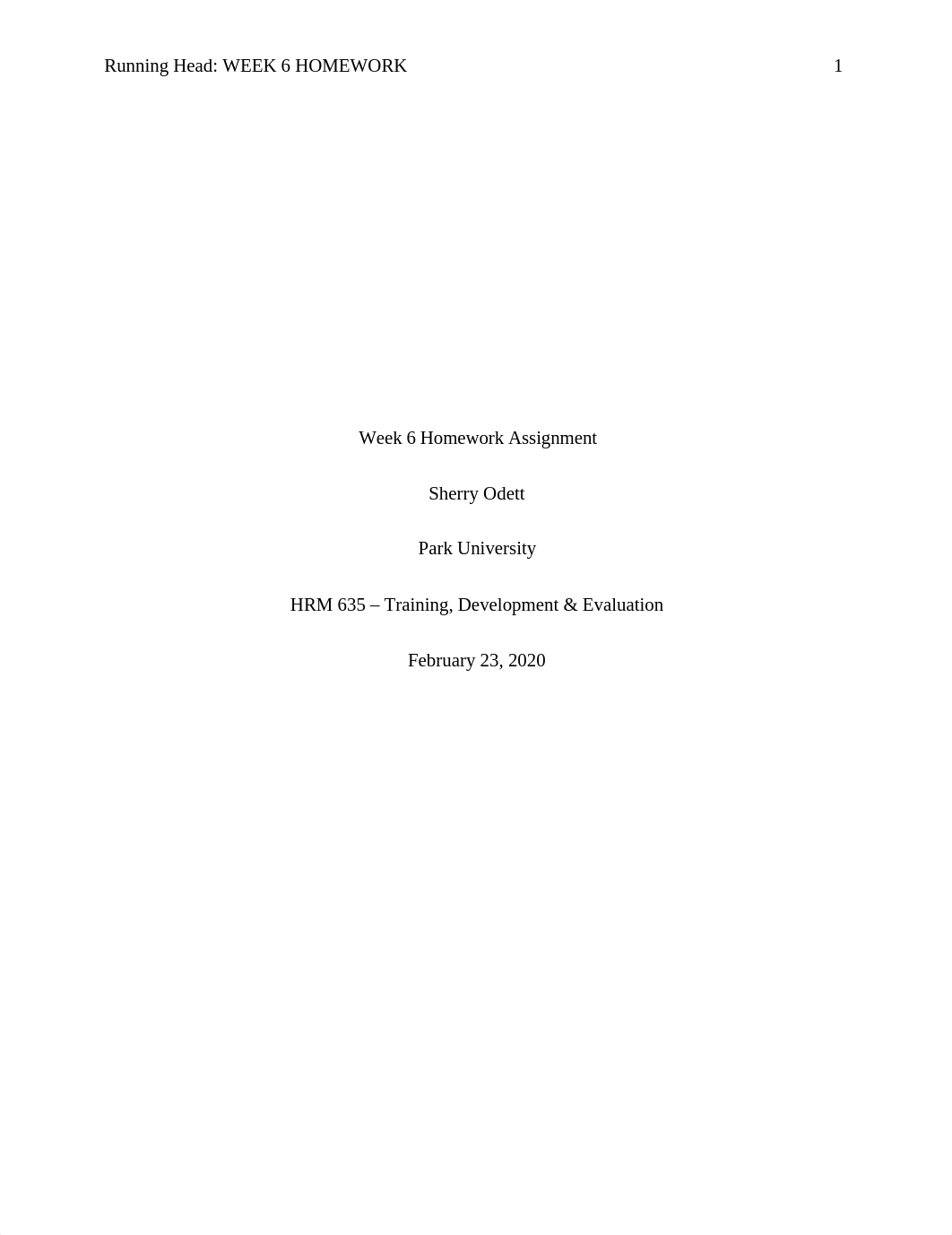 HRM 635 Week 6 - Odett Homework Assignment.docx_d88kl1ugbtm_page1