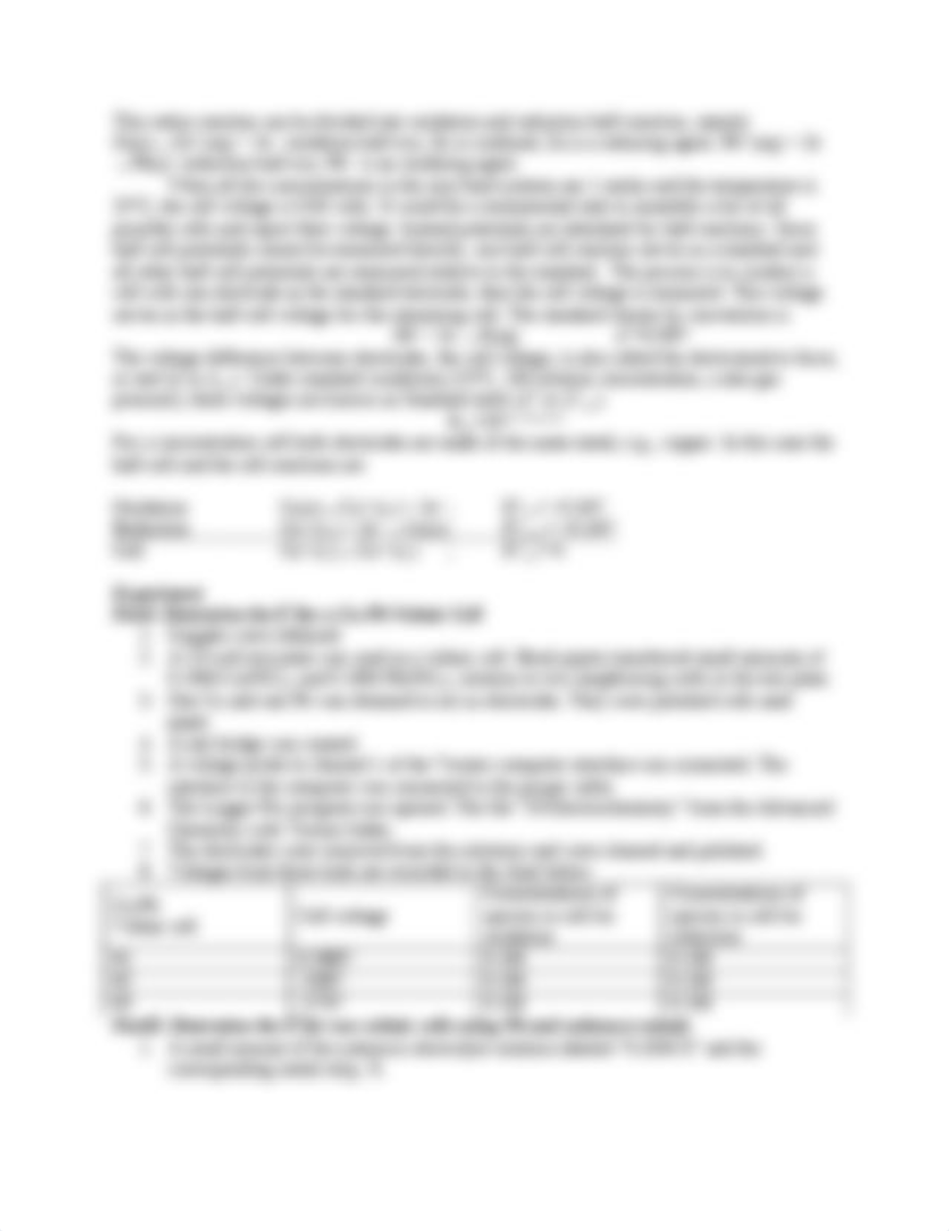 Electrochemistry Voltaic Cells, Determination of an Equilibrium Constant Lab_d88r4jkaaeb_page2