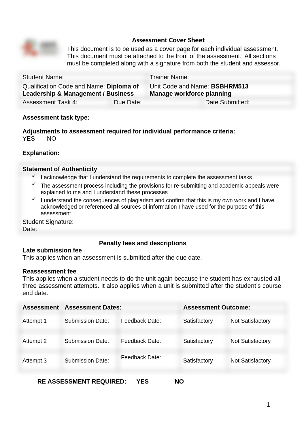 BSBHRM513 Assessment Task 4_Workforce Monitoring and Evaluation Report _Student Workbook Template.do_d88ygp7pah2_page1