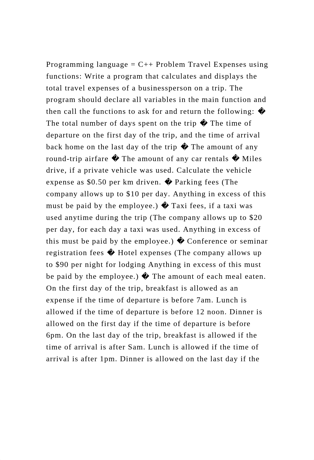 Programming language = C++ Problem Travel Expenses using functions.docx_d896da9vzu1_page2