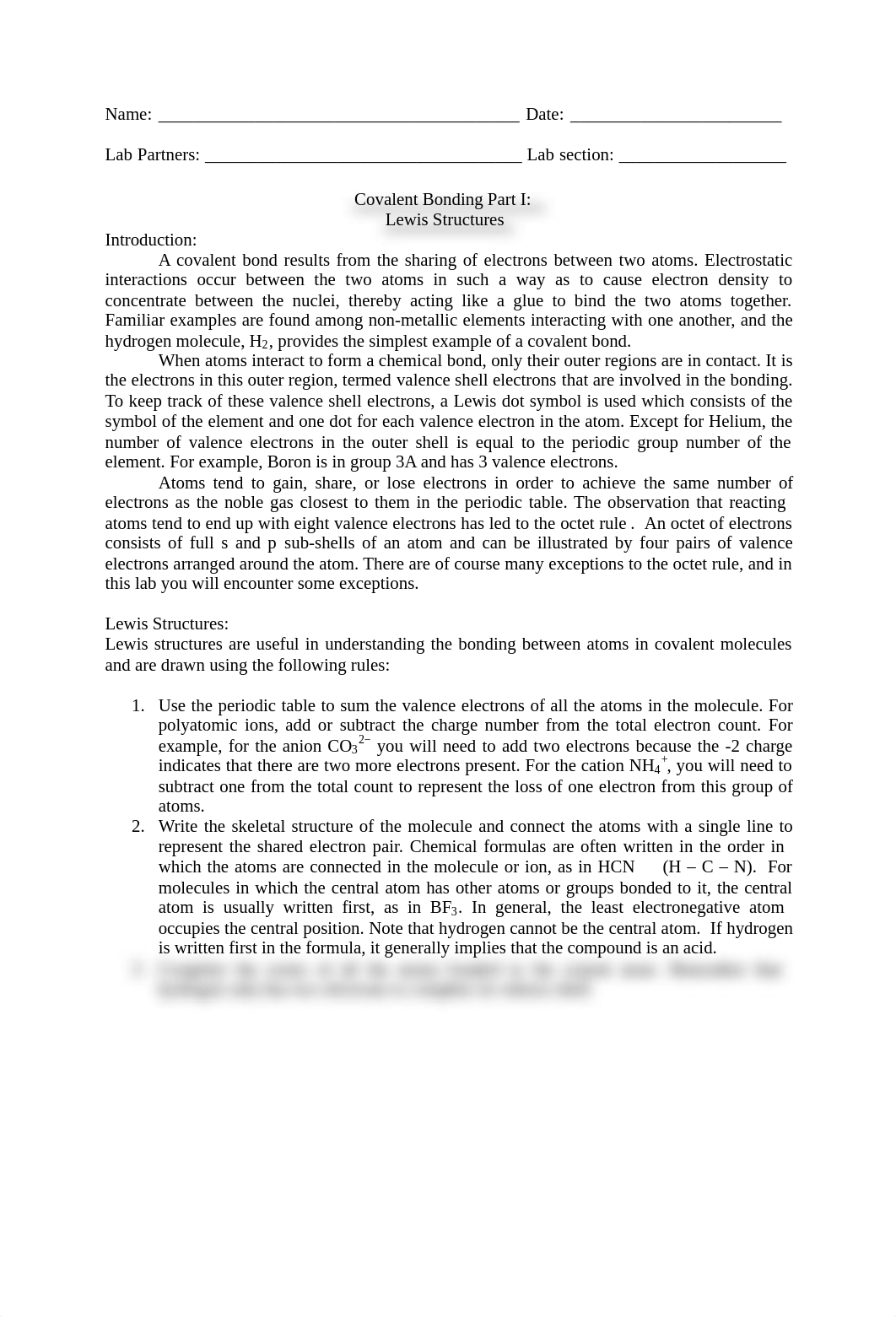 8  Laboratory experiment, Covalent Bonding I - Lewis Structures-STUDENT.pdf_d89f5zwafsm_page1