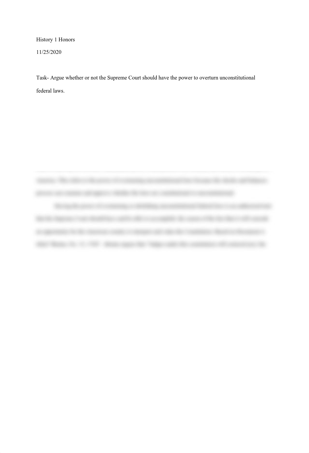 Marbury Vs. Madison 3 Paragraph Essay.pdf_d89g43ufcxs_page1