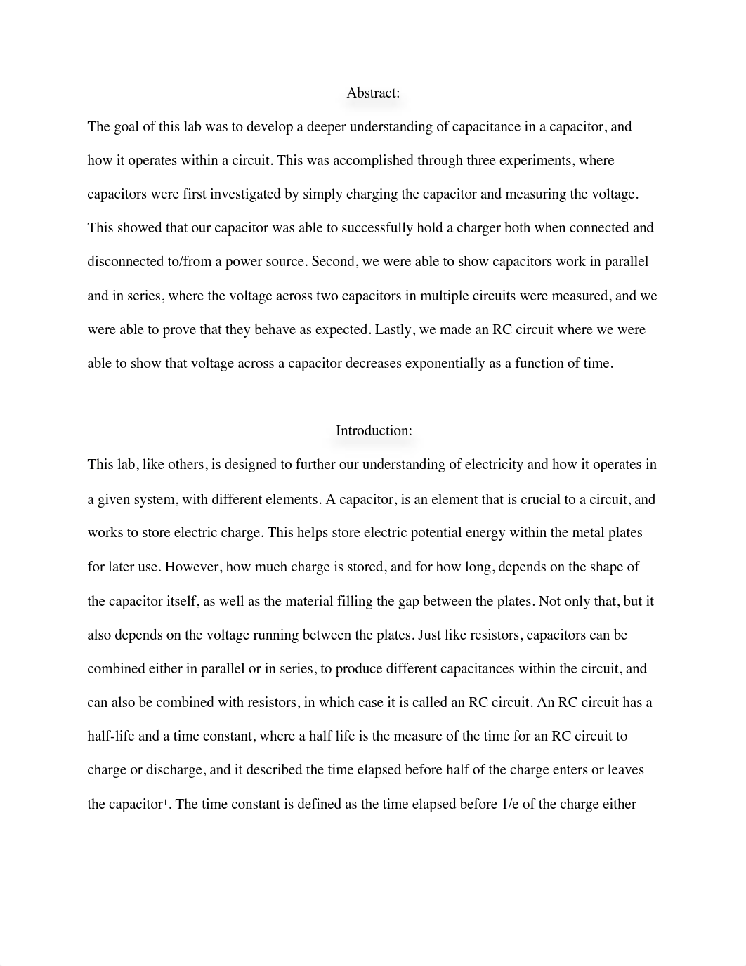 Capacitors and RC Circuits Lab Report_ALBALAWI, Duaa (1).pdf_d89mnhhx8zs_page2