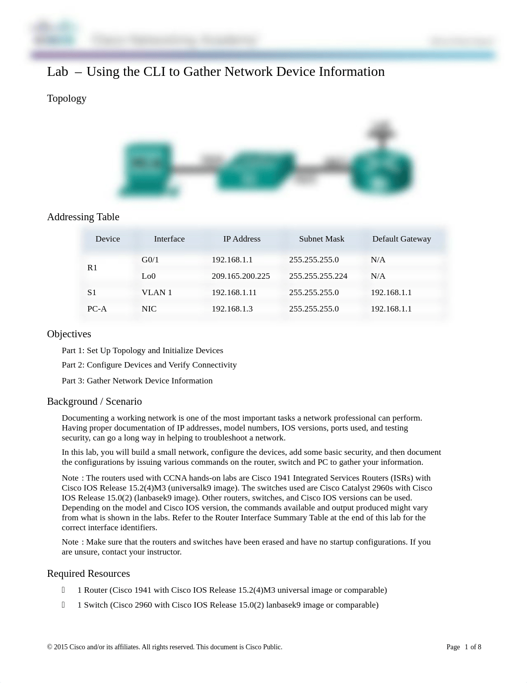 CTJ_11.3.4.6 Lab - Using the CLI to Gather Network Device Information.pdf_d8a2e86xt33_page1