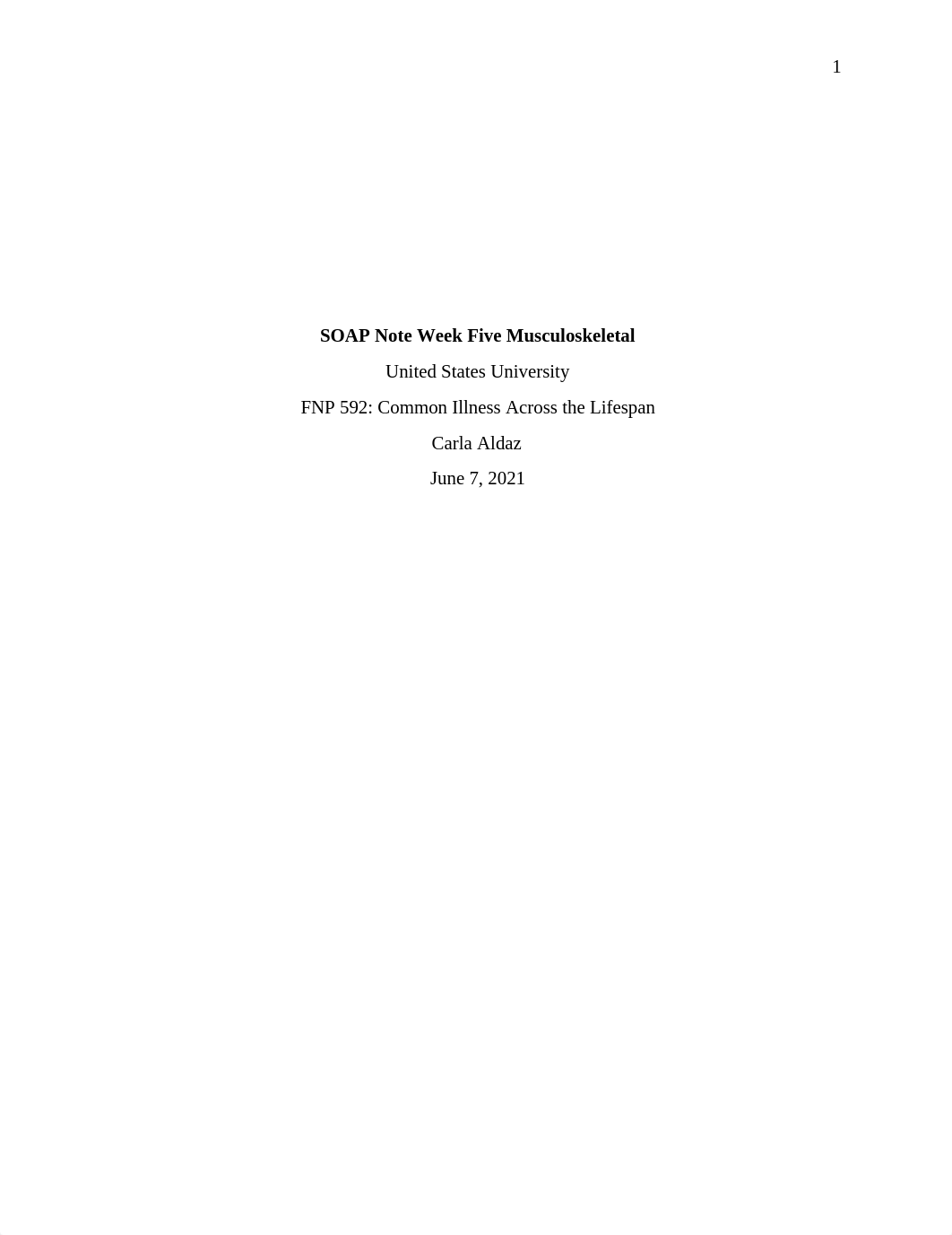 SOAP Note Week Five Musculoskeletal.pdf_d8a7j97u1lg_page1