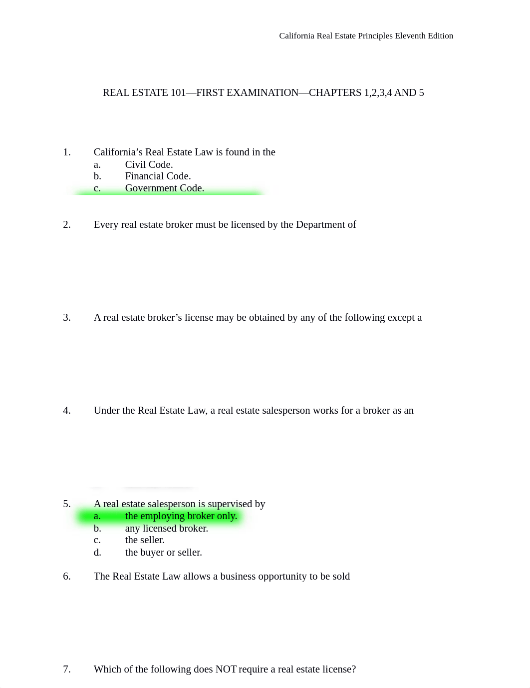 REAL ESTATE 101 FIRST EXAM (1).docx_d8acw4b8yun_page1