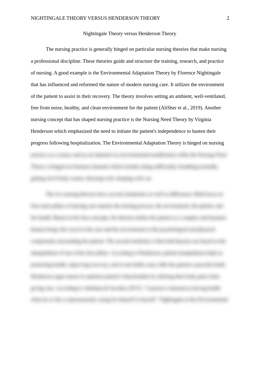 Nightingale Theory versus Henderson Theory.docx_d8ausbk5mxl_page2