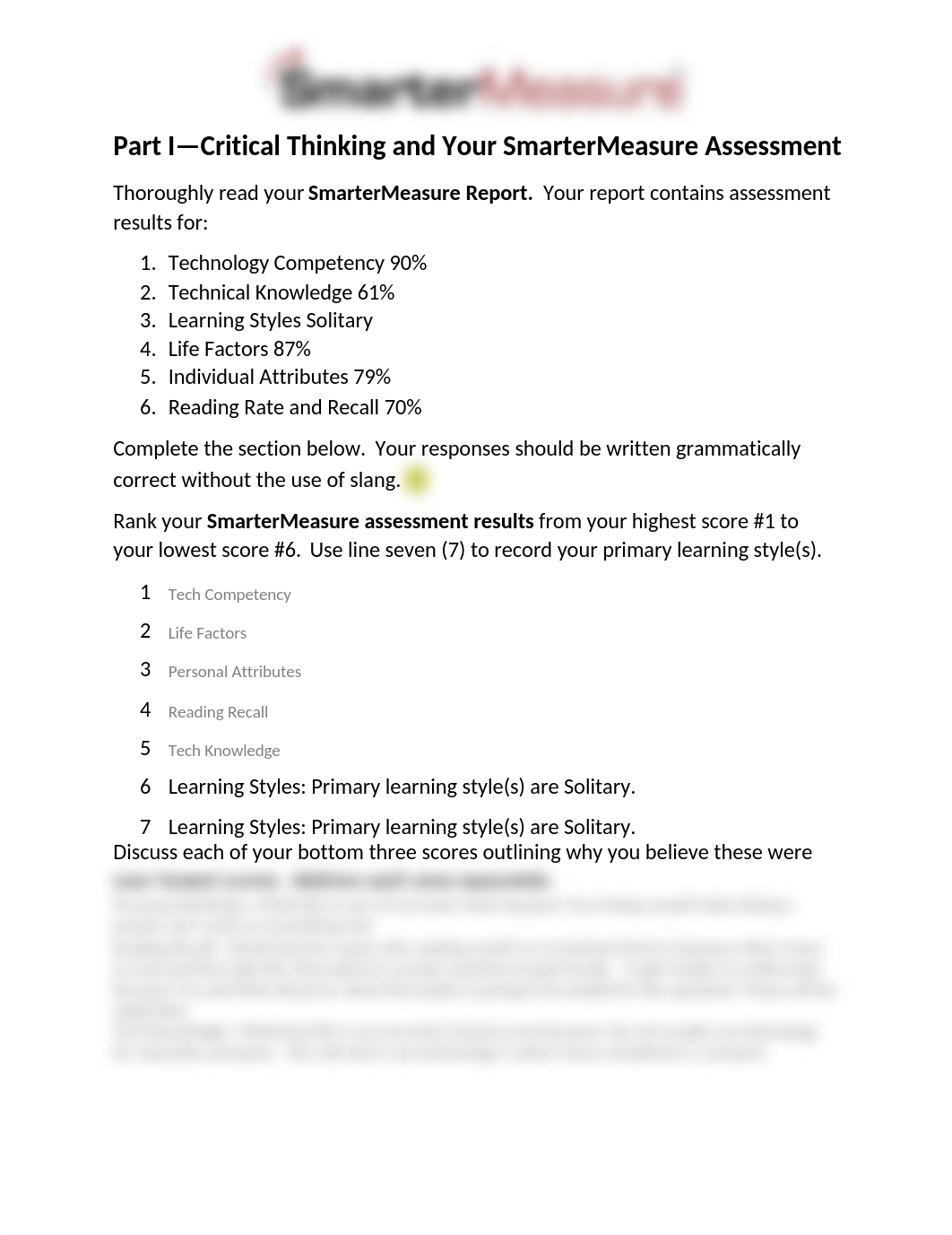 Learning Unit 1 -Part I  Critical Thinking and Your SmarterMeasure Assessment.docx_d8auu7cvo58_page1