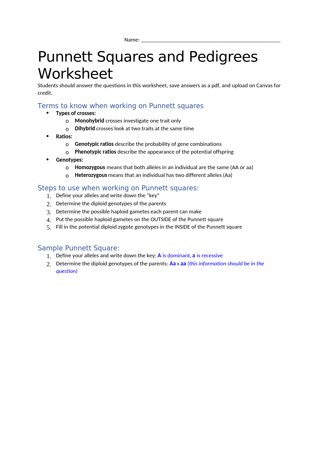 Lesson 5 Punnett Squares and Pedigrees Worksheet.docx_d8awhp7ktgj_page1