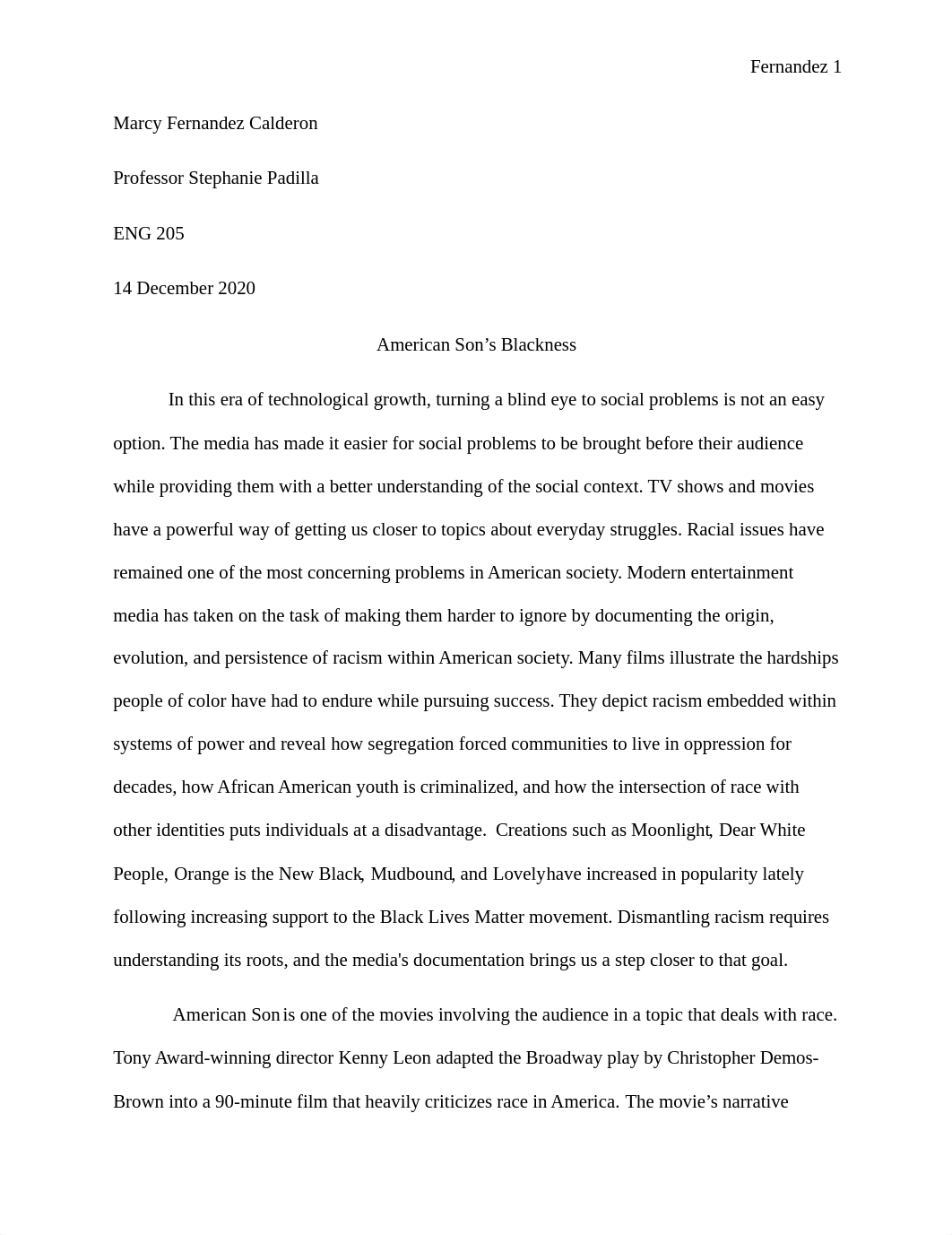 racism-analysis of the movie American Son.docx_d8b34ywu4ue_page1