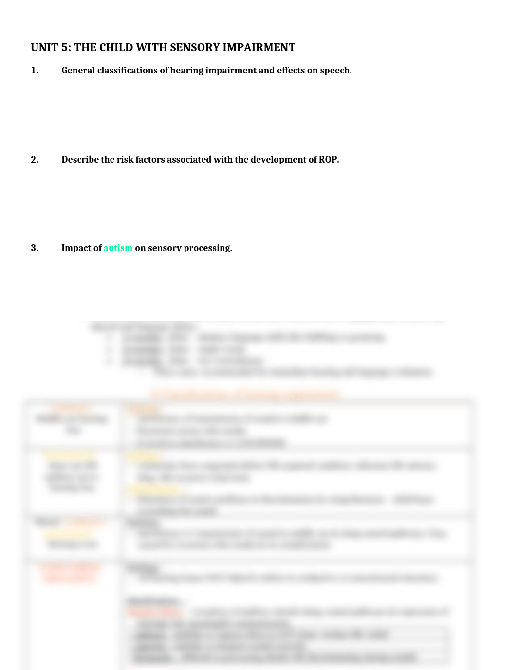 CY Peds Unit 5 Study Guide - Sensory Impairment_d8bnceg4ykz_page1