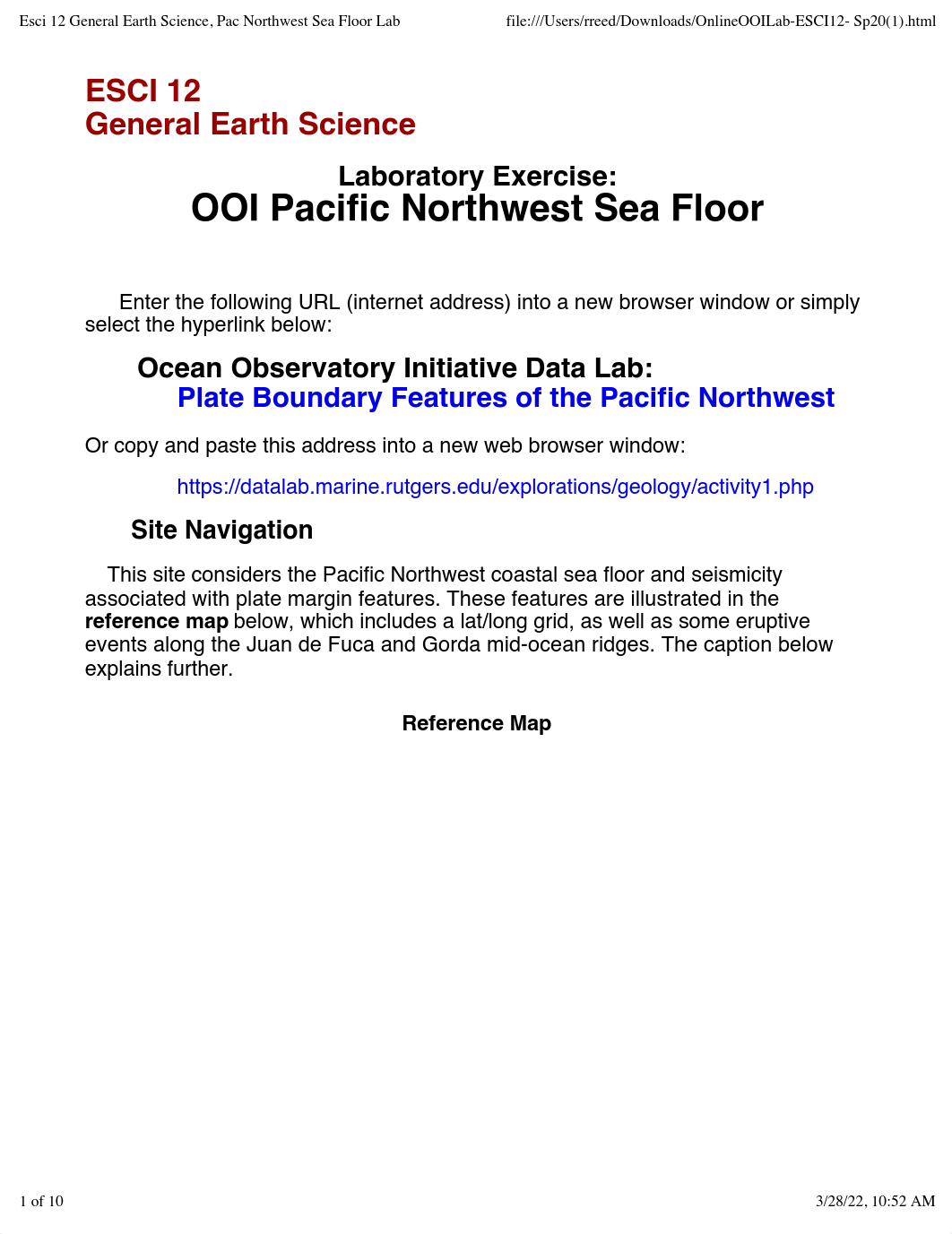 Esci 12 General Earth Science, Pac Northwest Sea Floor Lab.pdf_d8bnh4y77xa_page1