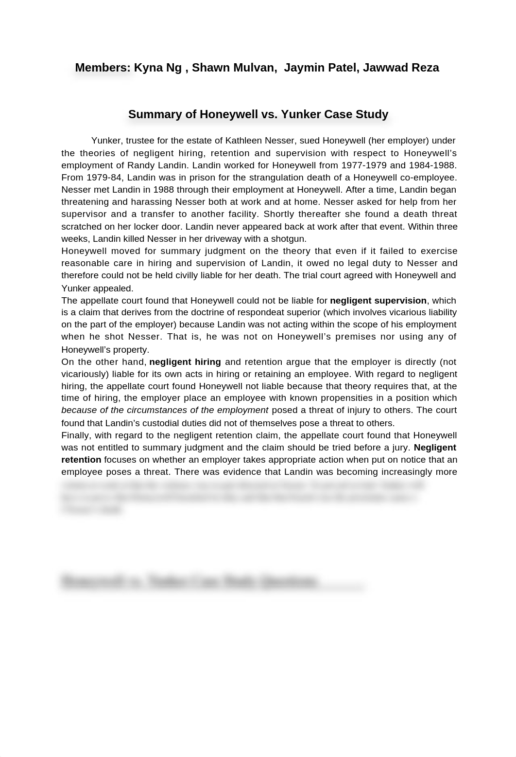 Honeywell vs Yunker Case Study.docx_d8bni68dk33_page4