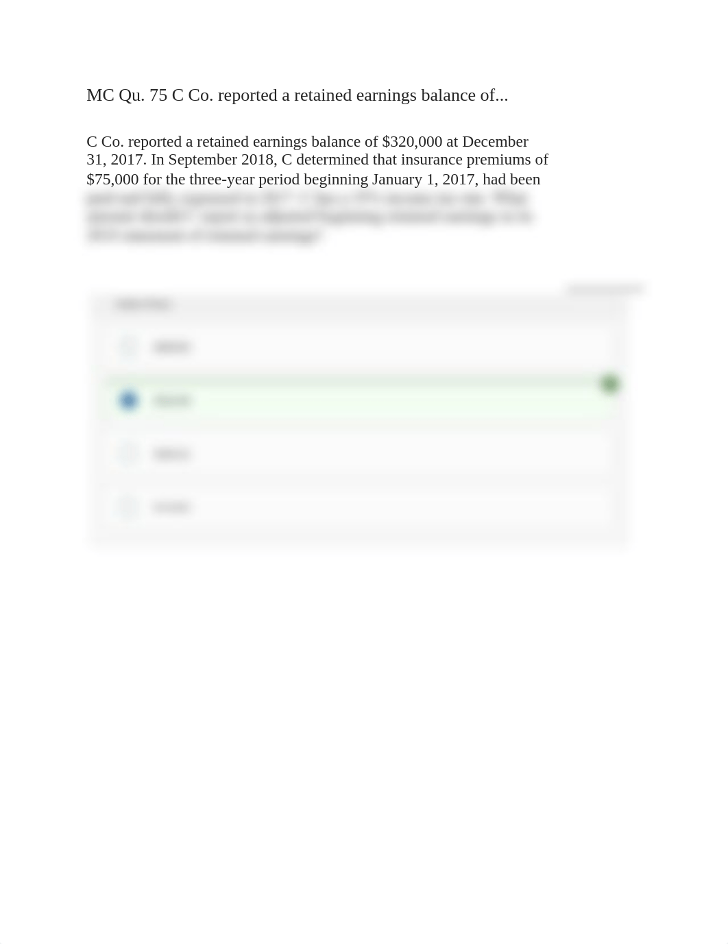 MC Qu. 75 C Co. reported a retained earnings balance .docx_d8c344huh6y_page1