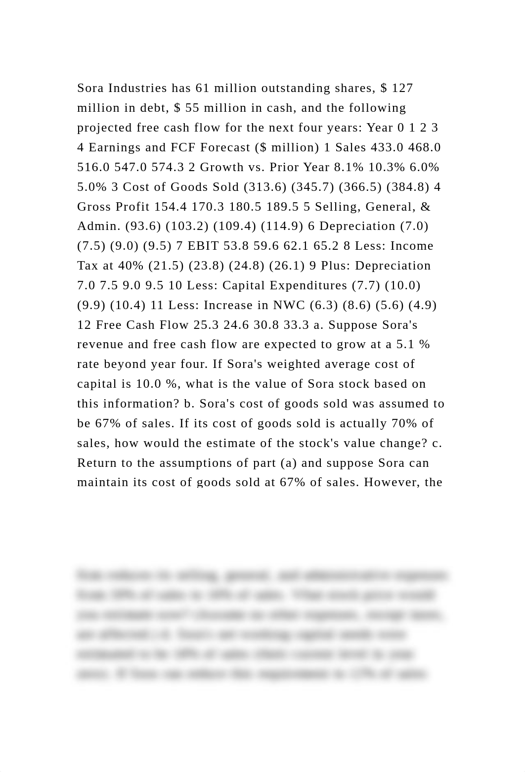 Sora Industries has 61 million outstanding shares, $ 127 million in .docx_d8cthc2c9g7_page2