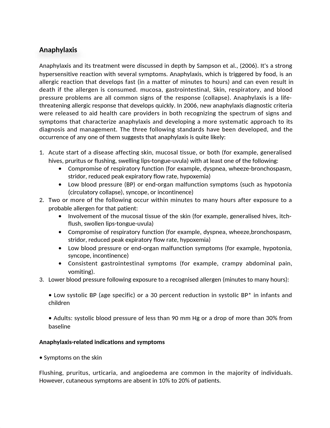 Anaphylaxis and its treatment were discussed in depth by Sampson et al copy.docx_d8cwlrzvqz3_page1