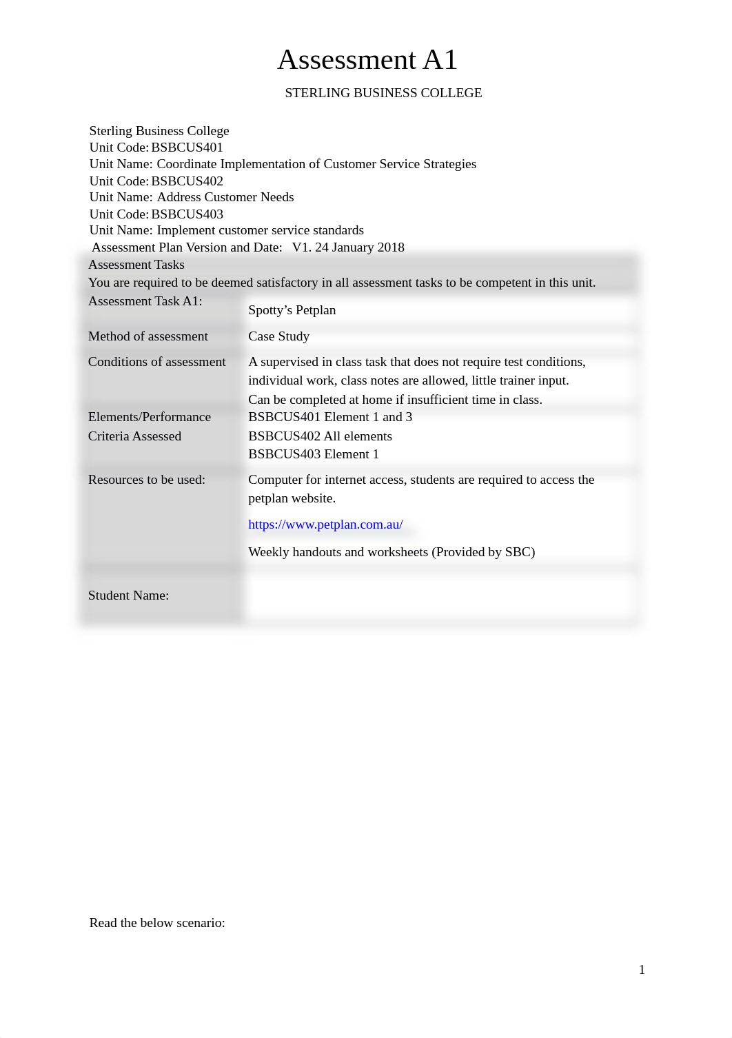 BSBCUS401,402,403 Assessment A1.docx_d8d5kiyj0u0_page1