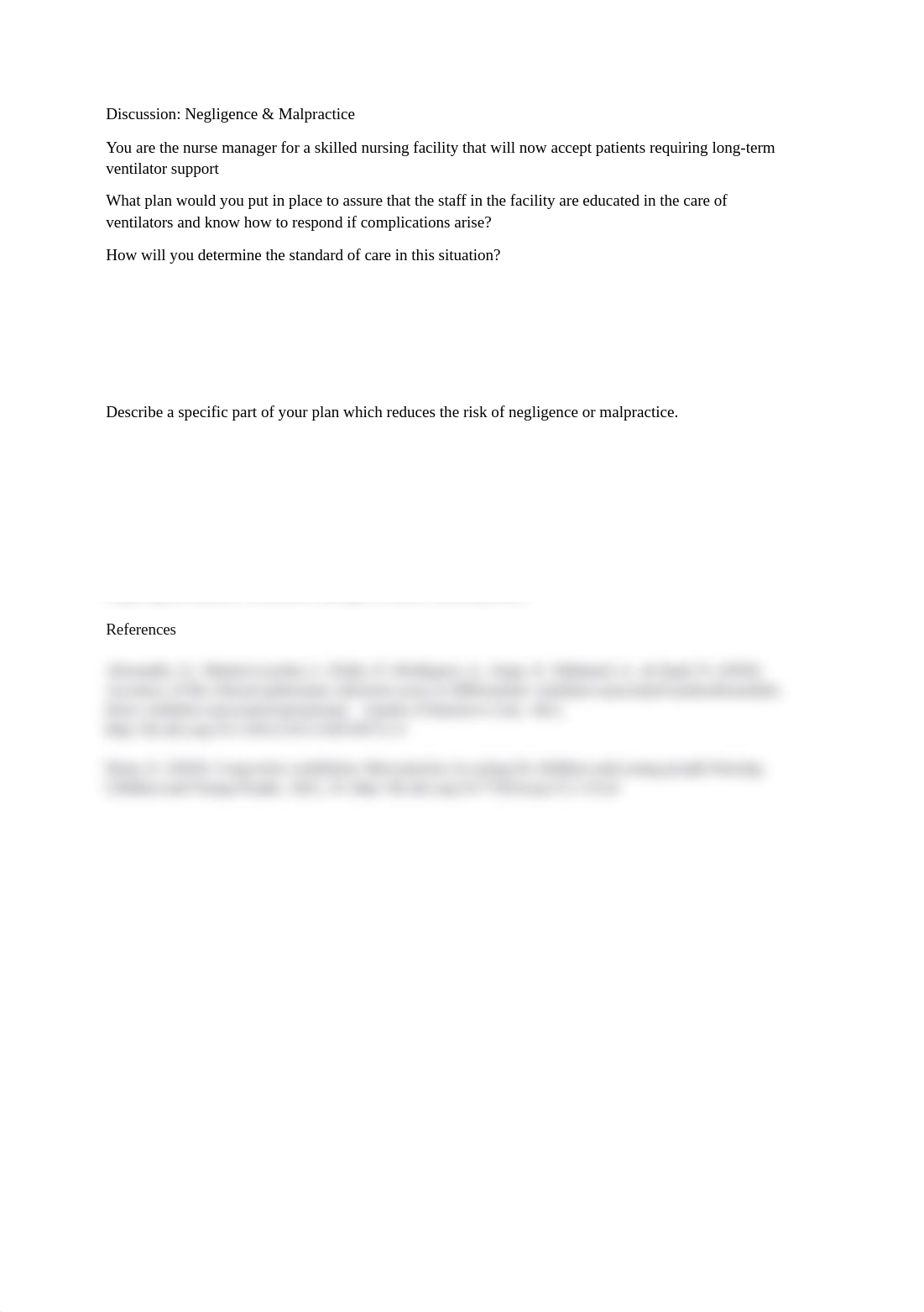 Unit 5 Discussion Negligence & Malpractice.docx_d8d5xw1lof2_page1