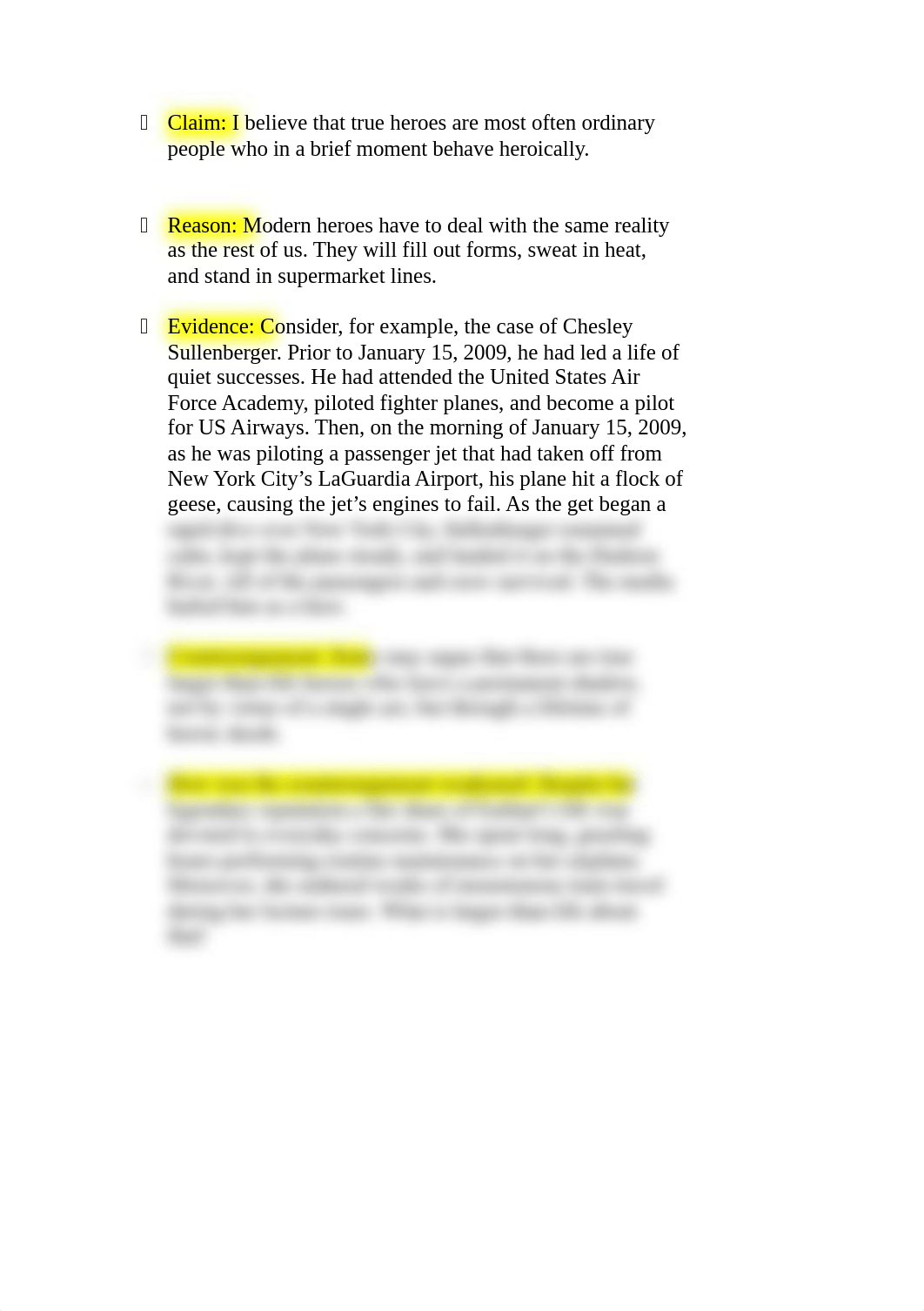 Claim, Reason, Evidence, Counterargument and how was the counterargument weakened.docx_d8dceu1idw1_page1