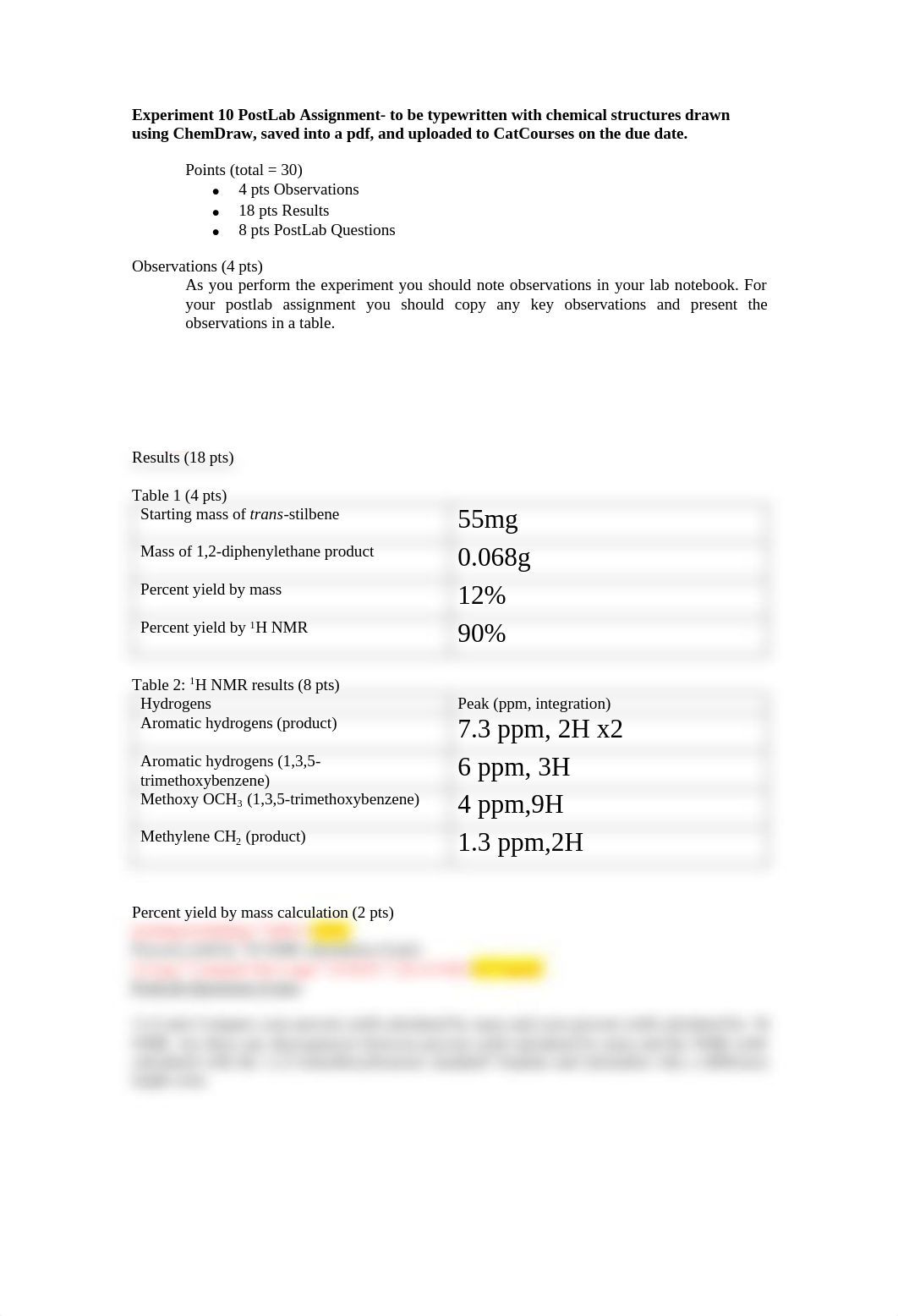 CHEM 100L Lab 10 Pd-Catalyzed Hydrogenation .pdf_d8dk7073m6v_page1