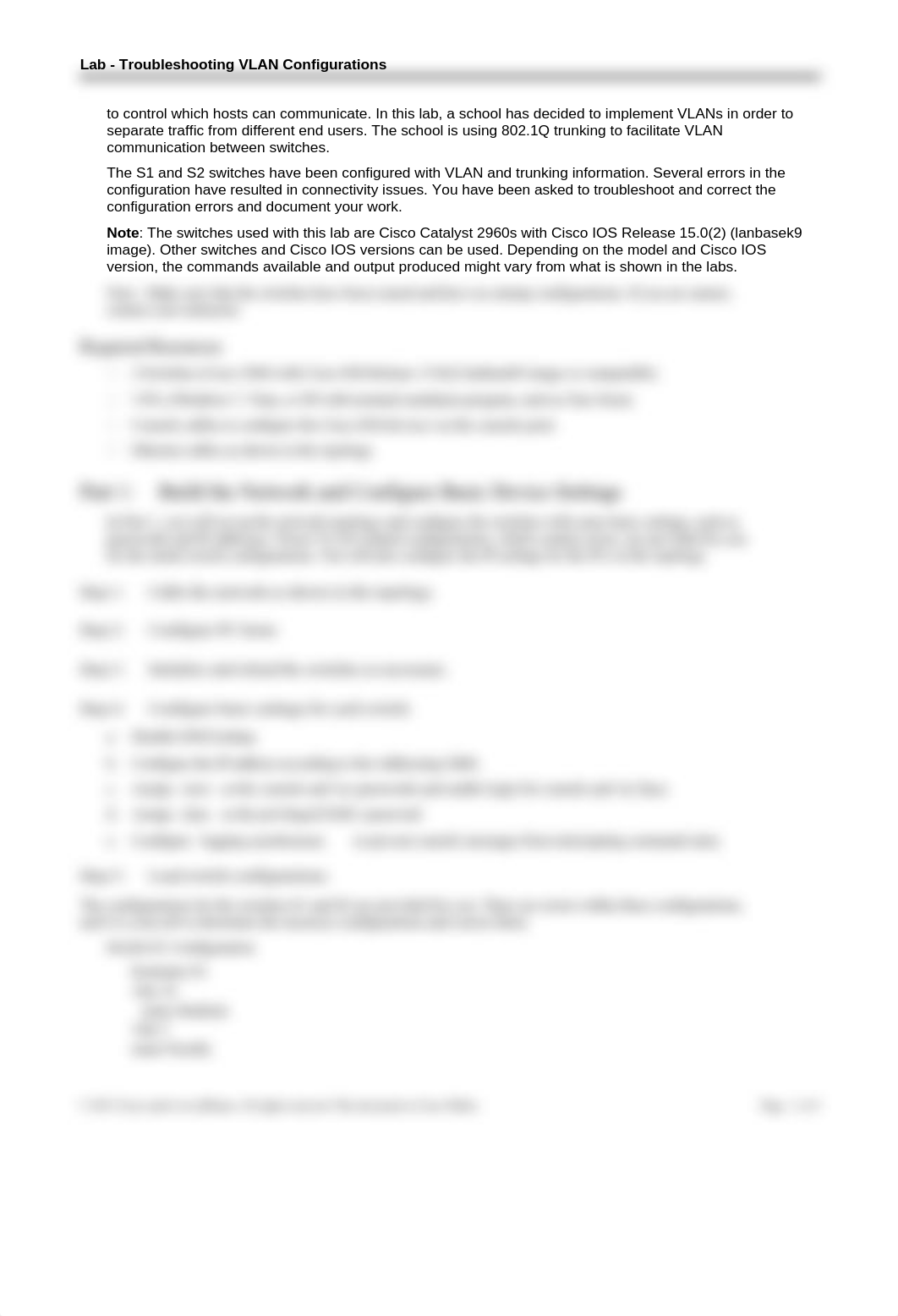 6.2.3.9 Lab - Troubleshooting VLAN Configurations.docx_d8dl6ne4can_page2