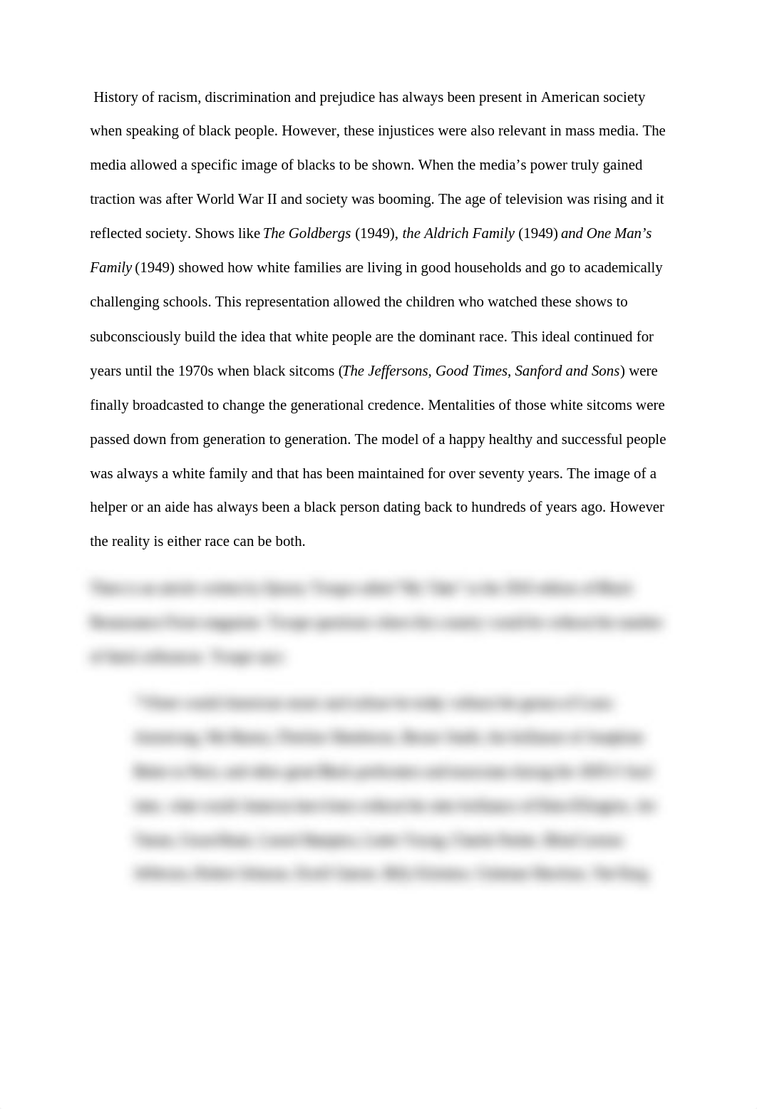 The Misrepresentation of Blacks in Television, Films, and Magazines Post WWII to Present Day Second_d8e1am7sbkn_page2