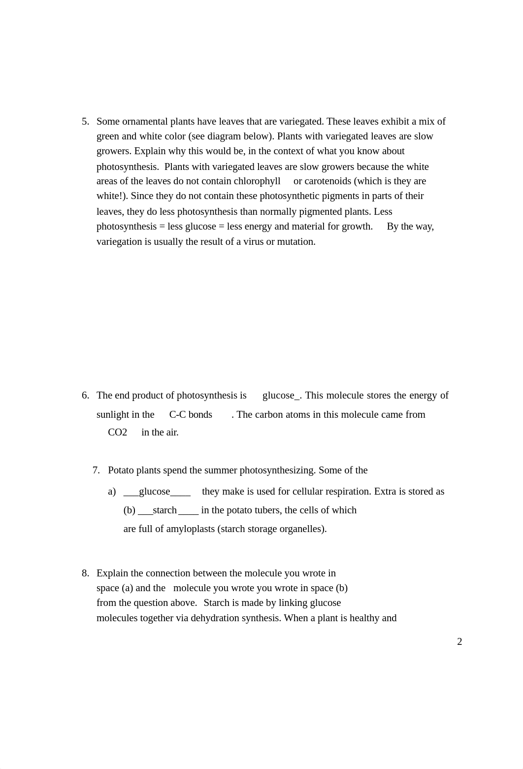 HW 6 Photosynthesis and Cellular Respiration KEY.docx_d8e1r23rbxl_page2