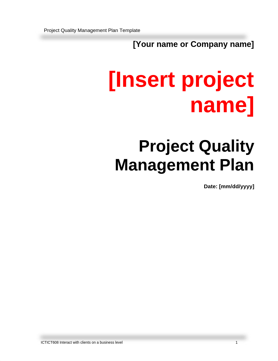 ICTPMG606 Project Quality Management Plan template.docx_d8e2xghwbri_page1