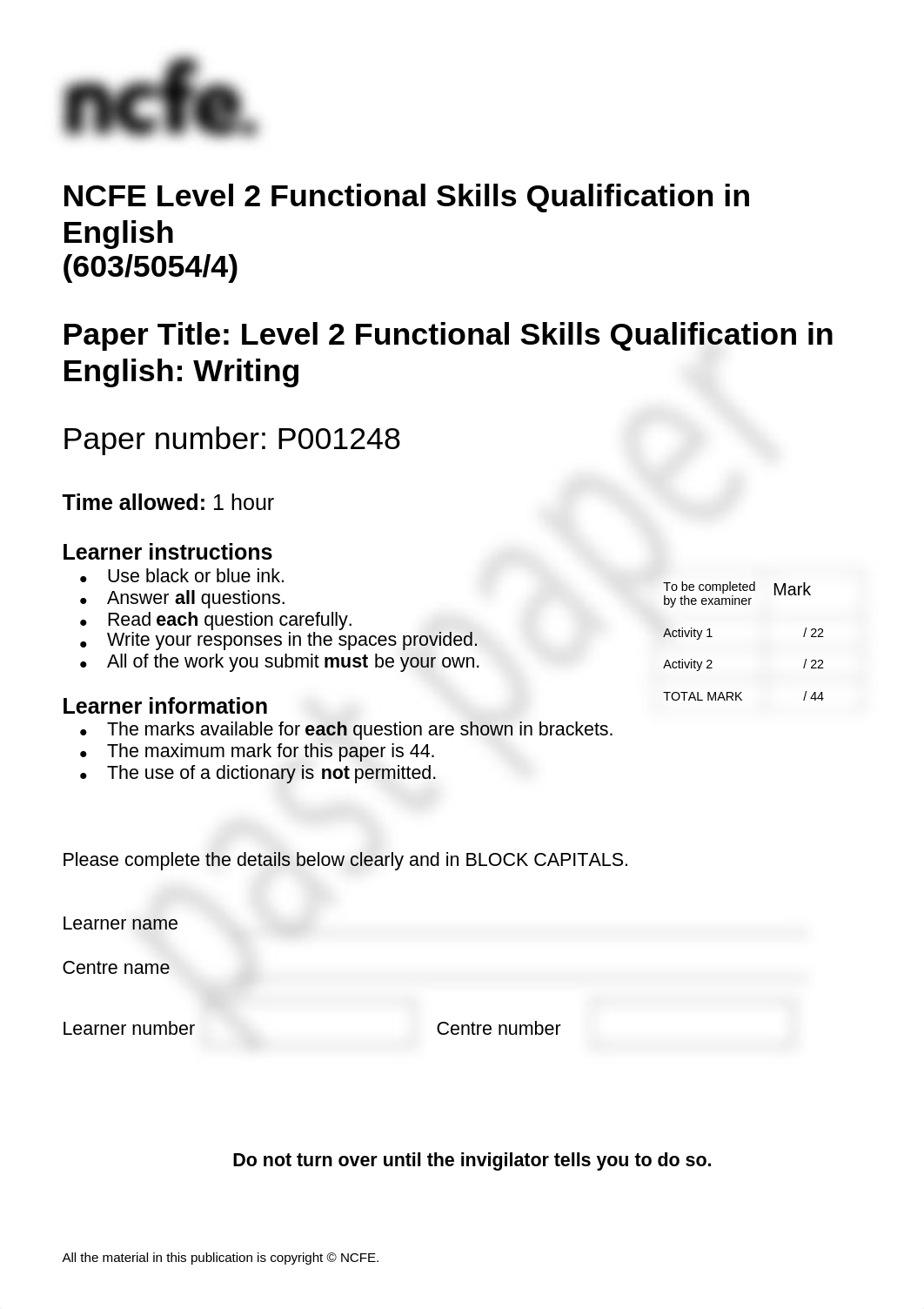 Level 2 English Writing - Question Paper October 2019.pdf_d8e90ga1yao_page1